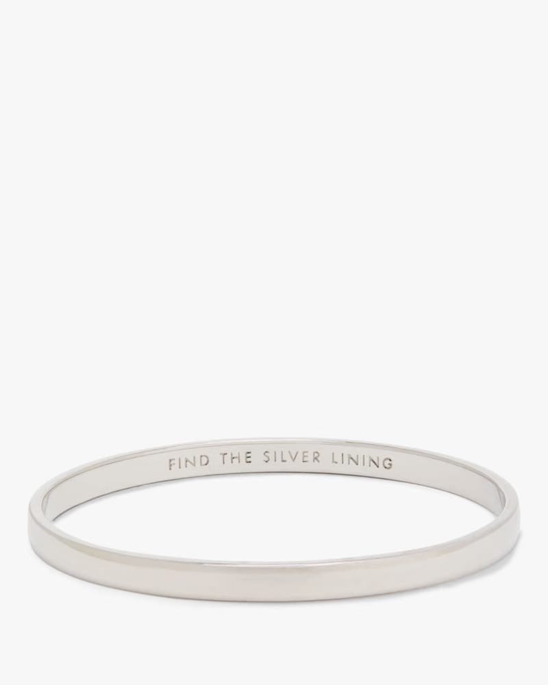 Silver Lining Idiom Bangle