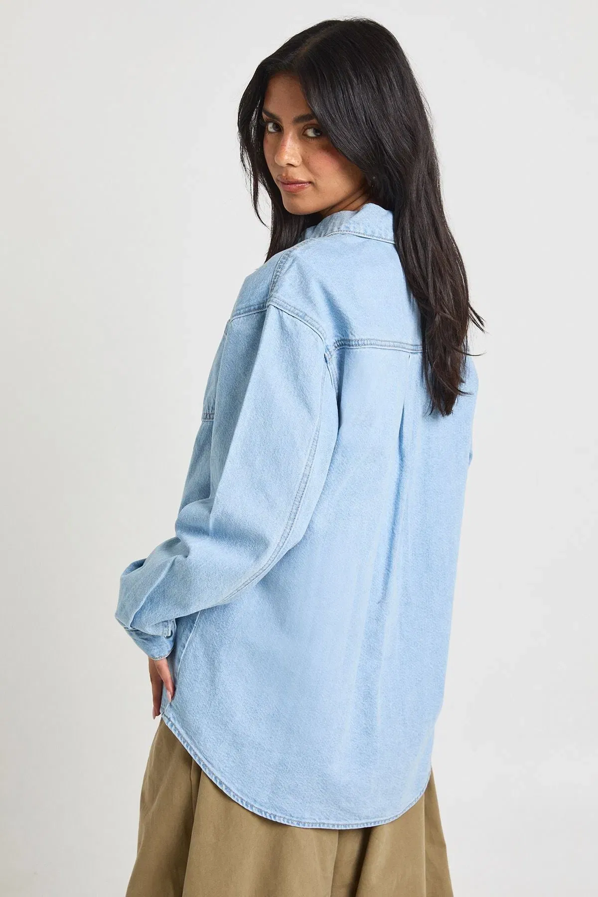 Oversized Denim Shirt
