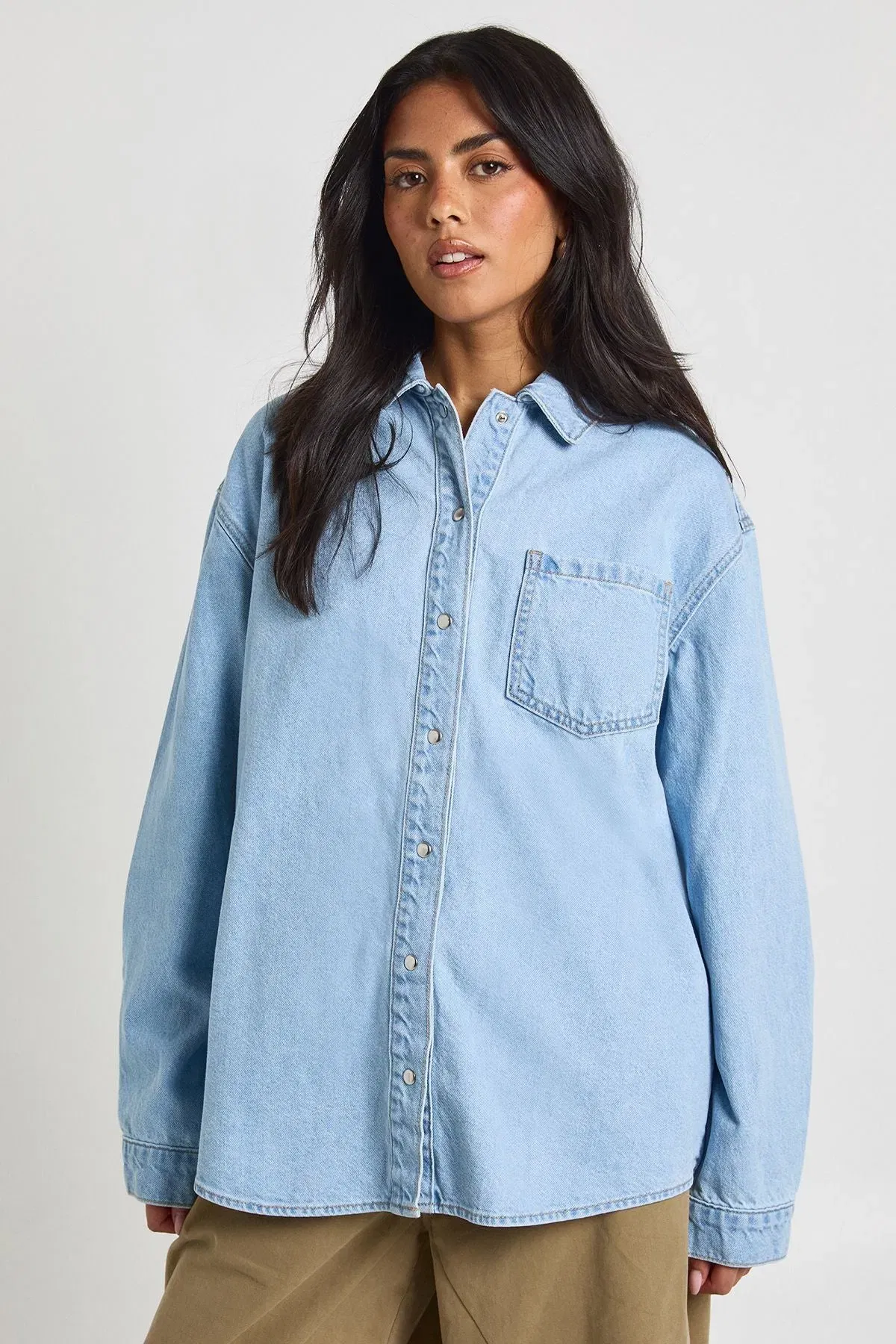 Oversized Denim Shirt