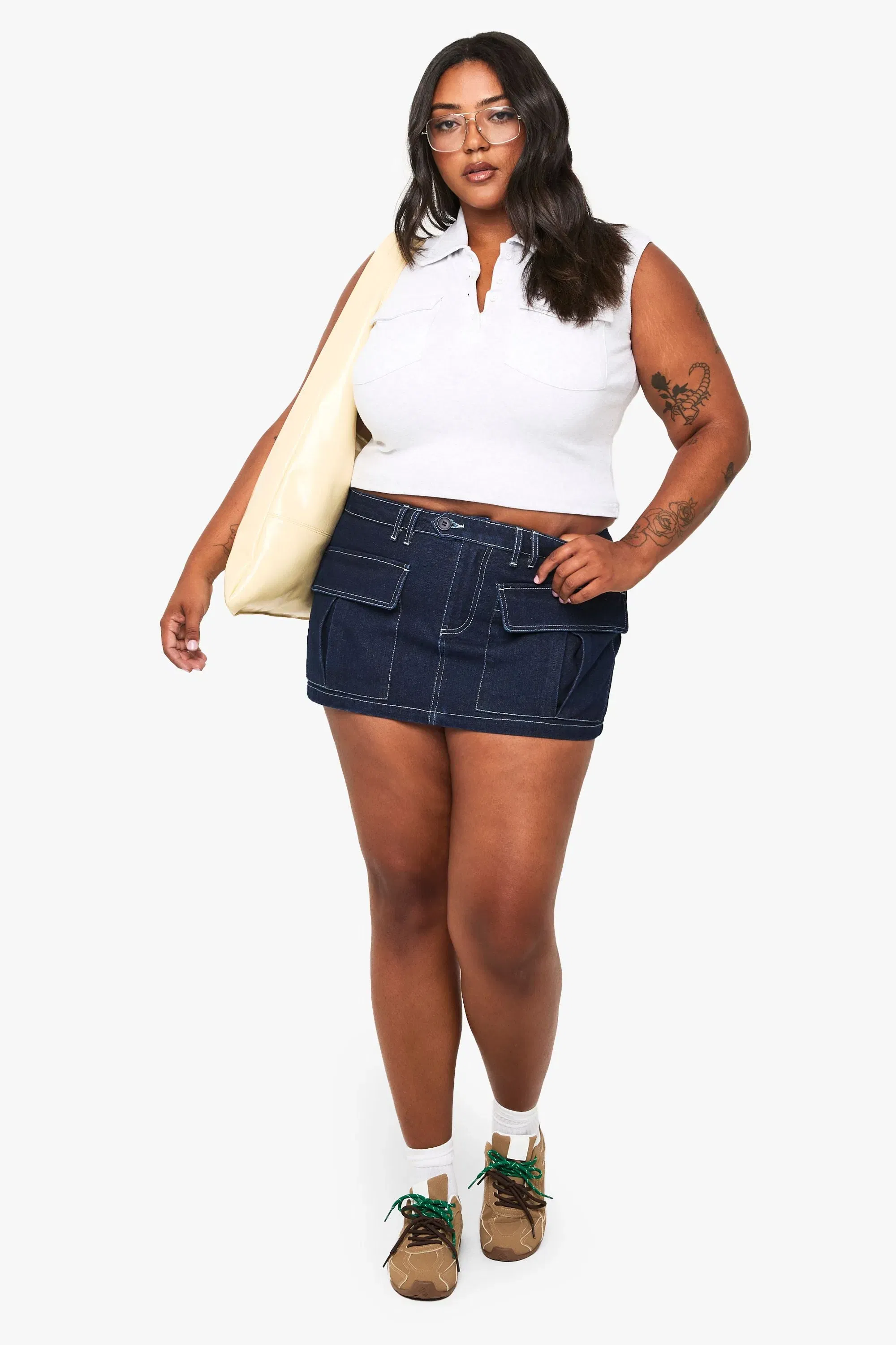 Plus Collared Utility Rib Top