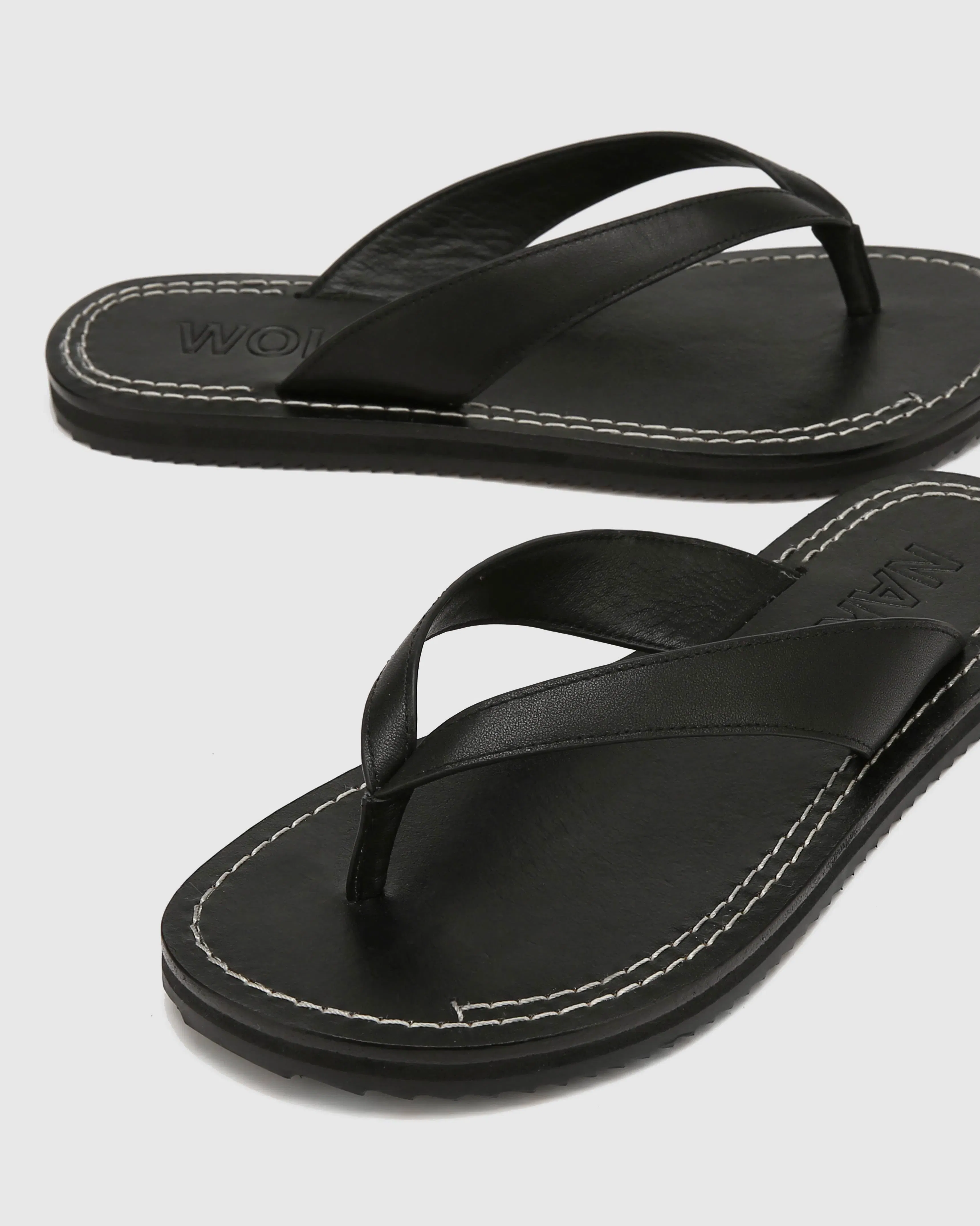 St Barths Black Leather