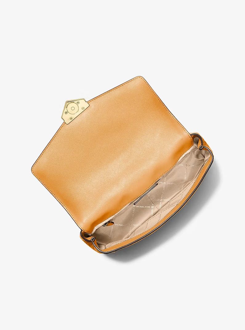 Soho Large Studded Signature Logo Shoulder Bag