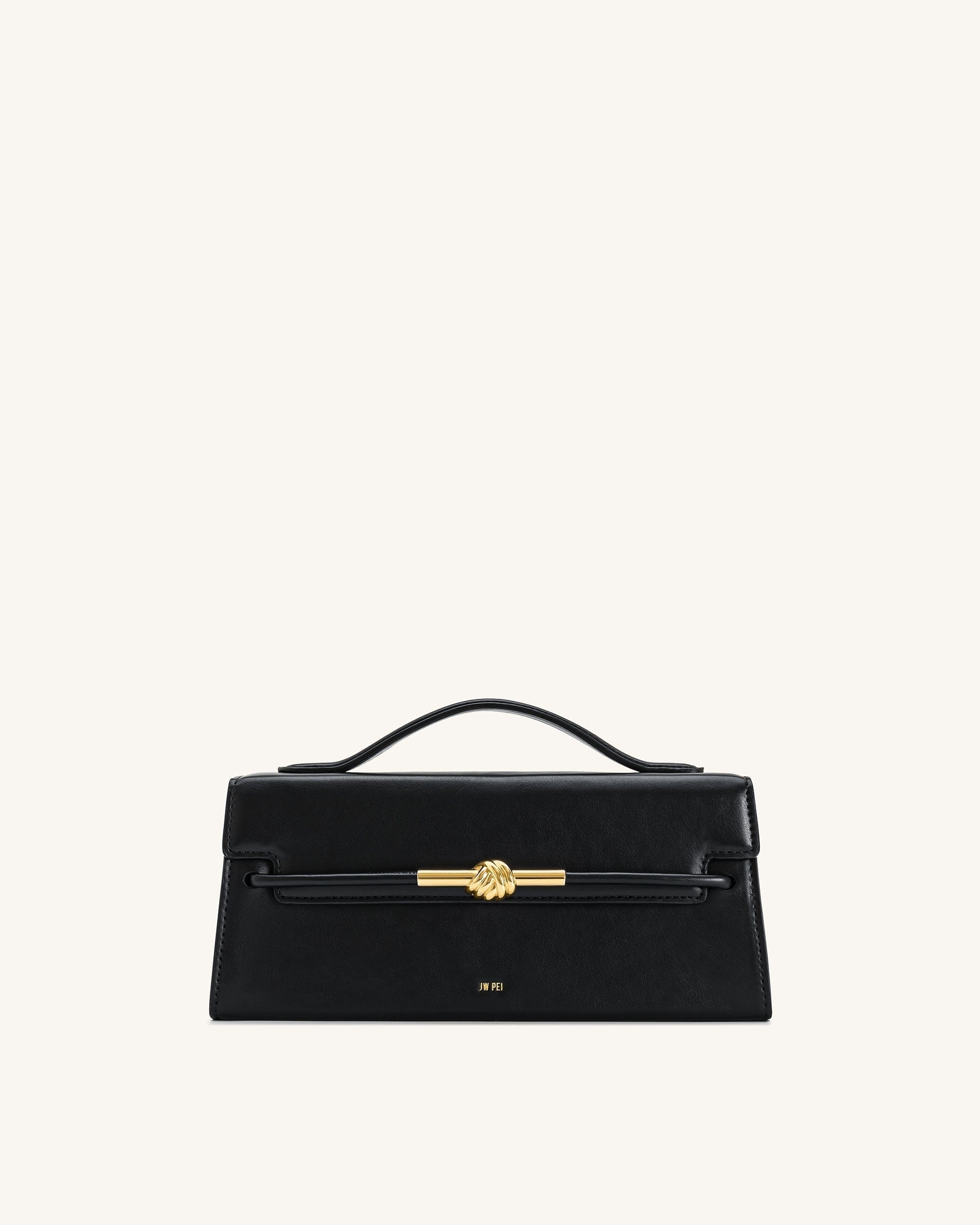 Lena Metal Rope Knot Top Handle Bag - Deep Claret