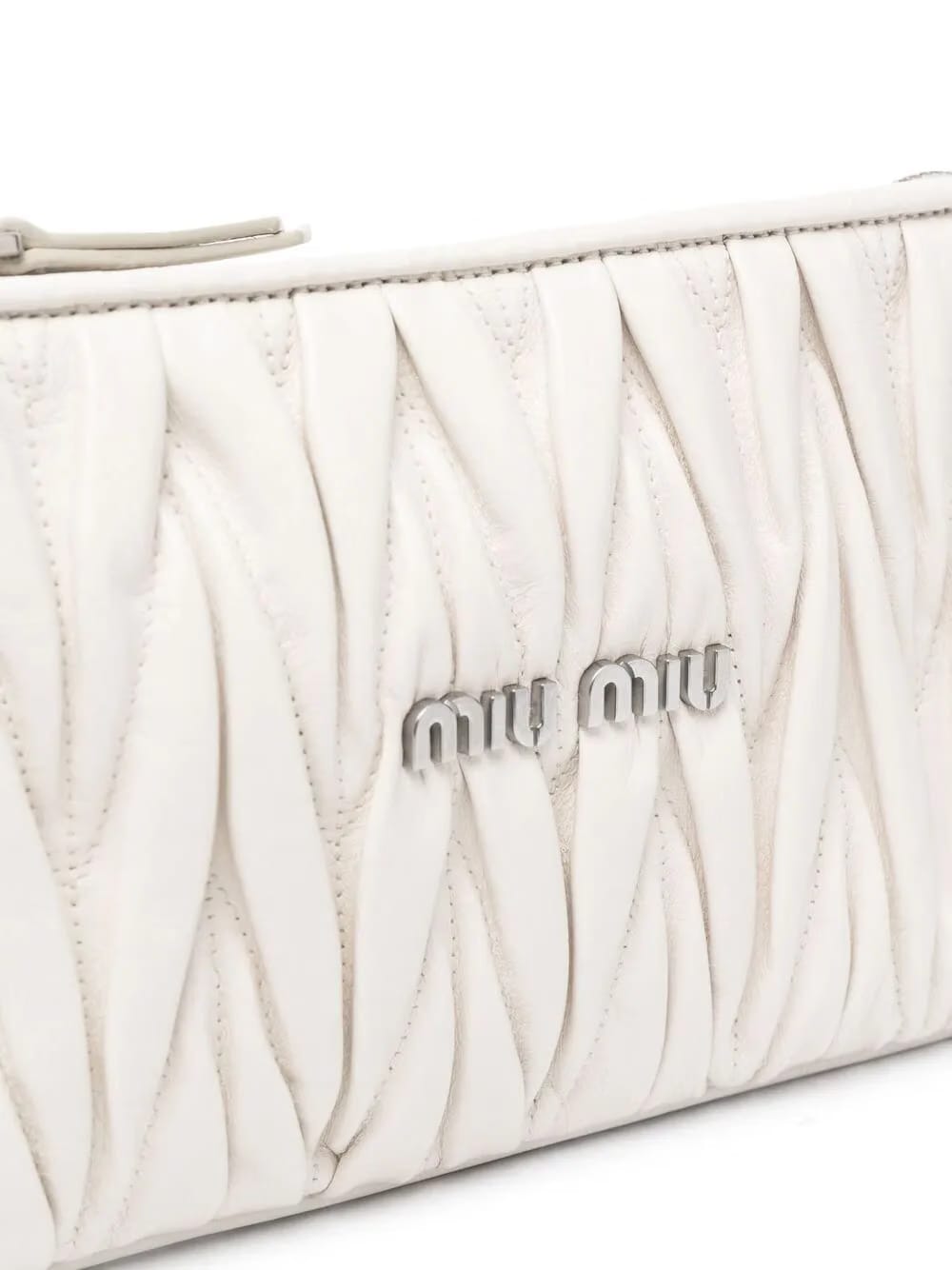 quilted matelassé clutch bag