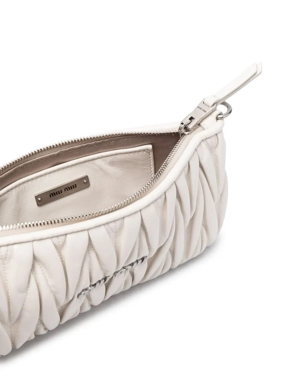 quilted matelassé clutch bag