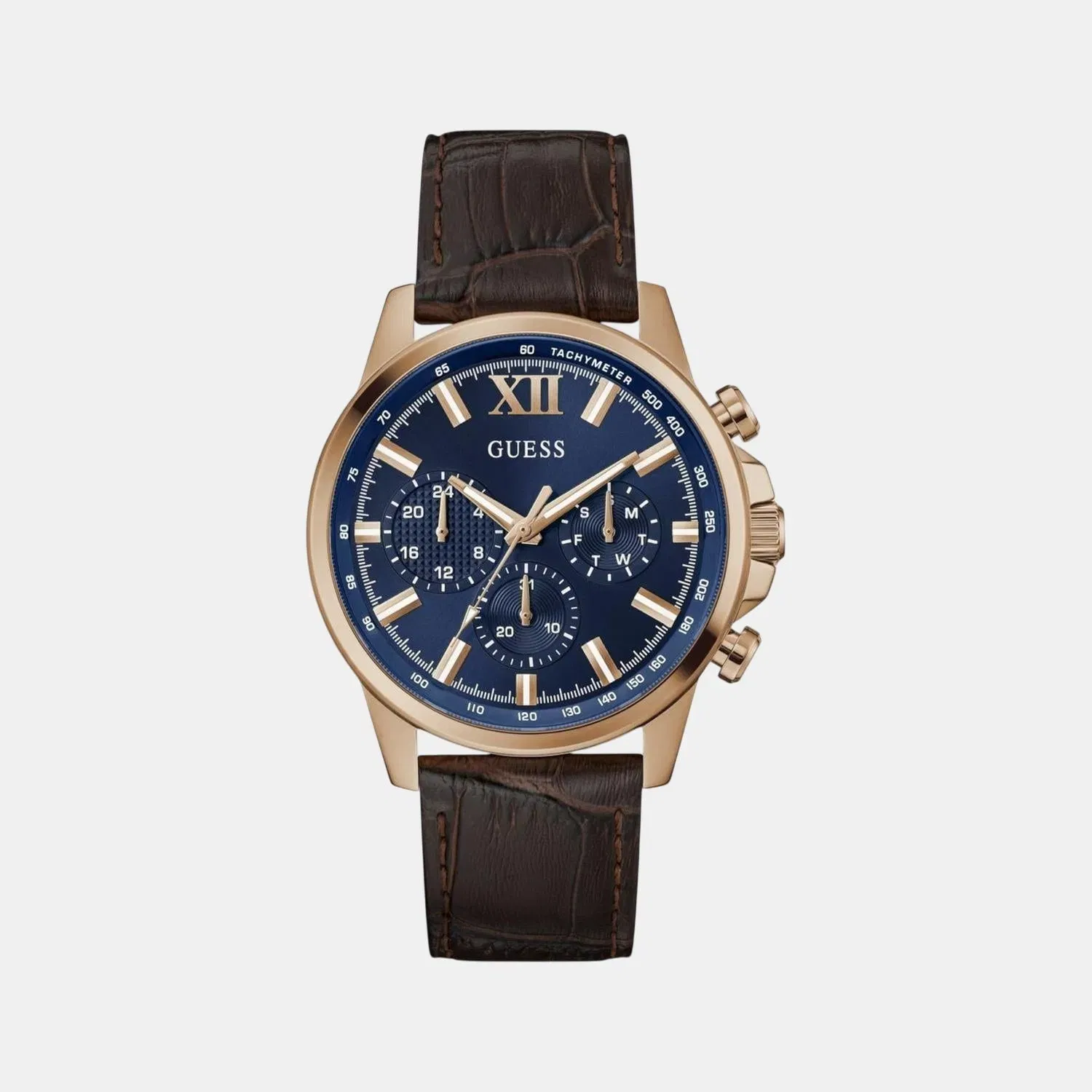 Guess Gd Walker Men Quartz Blue Dial Analog Stainless Steel Gw0901G3