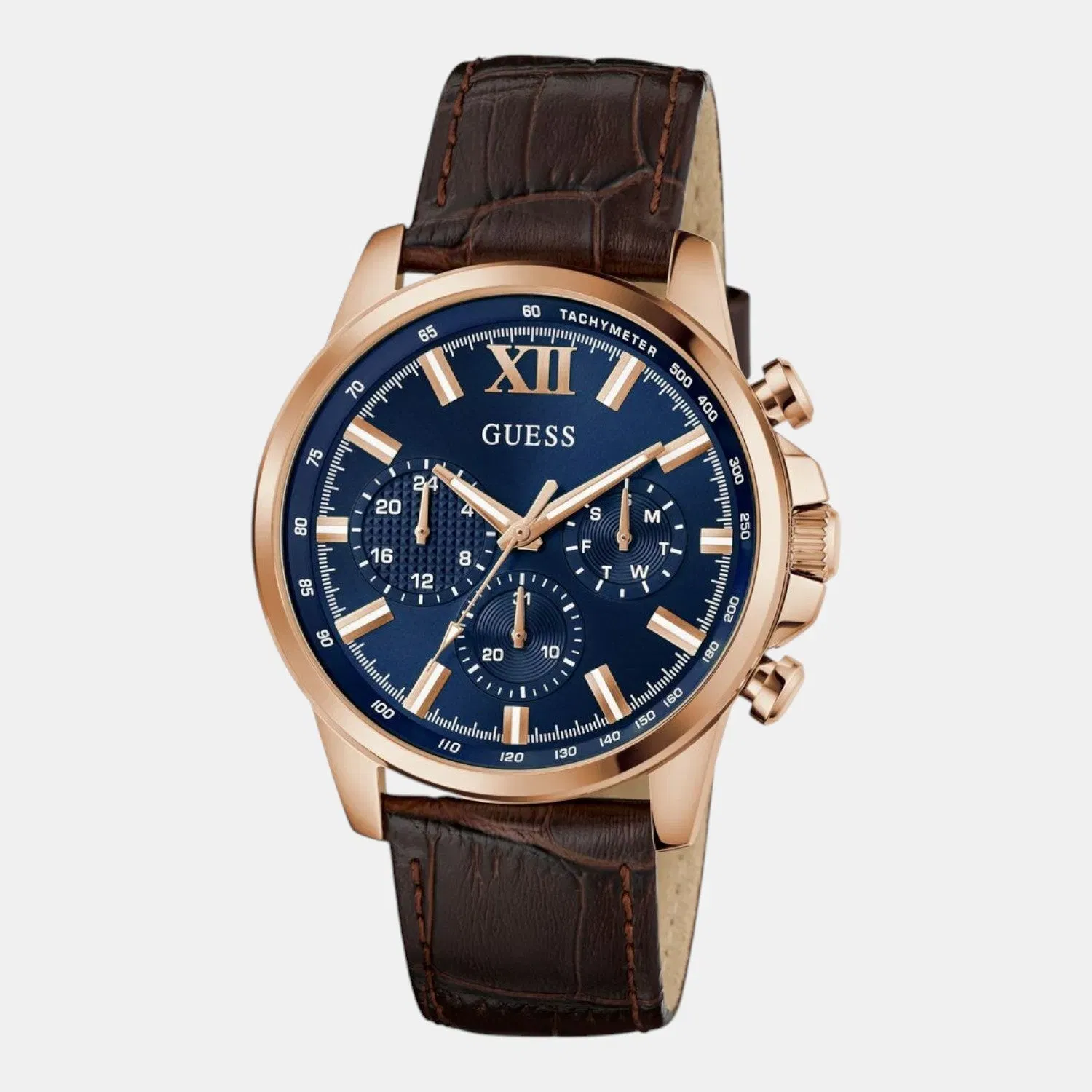 Guess Gd Walker Men Quartz Blue Dial Analog Stainless Steel Gw0901G3