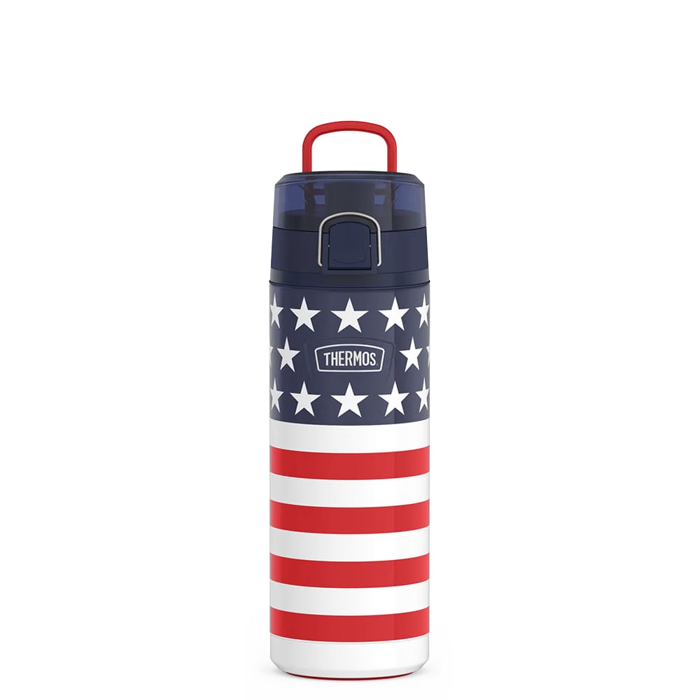 Thermos 24oz ICON WATER BOTTLE WITH SPOUT American Flag