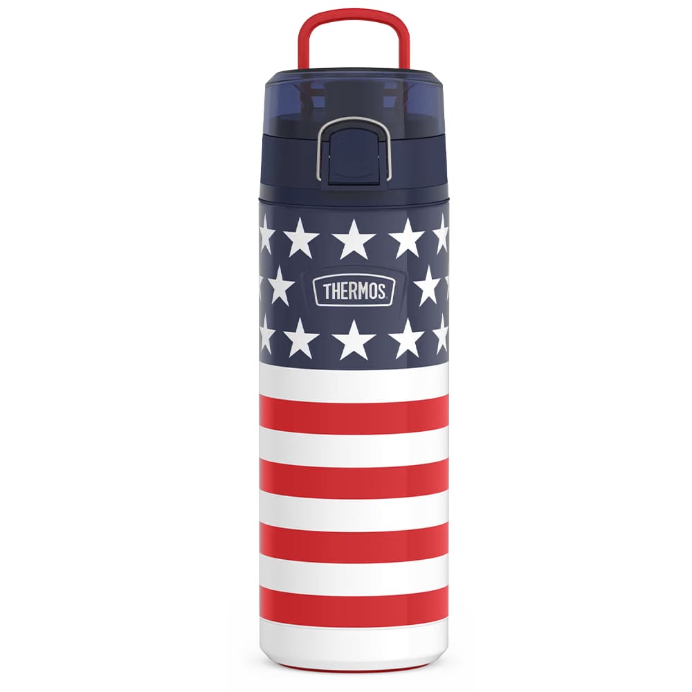 Thermos 24oz ICON WATER BOTTLE WITH SPOUT American Flag