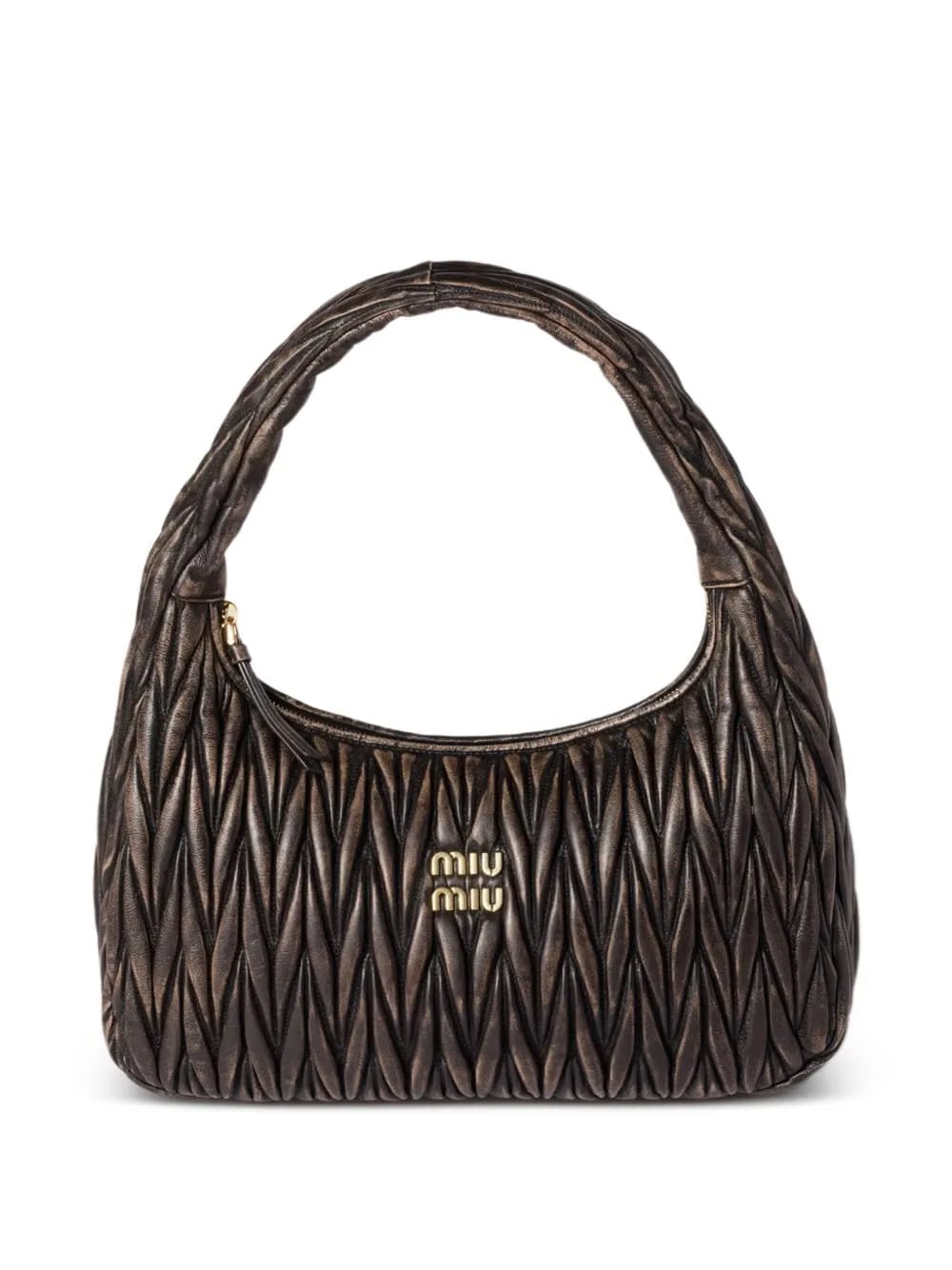 Wander matelassé leather shoulder bag