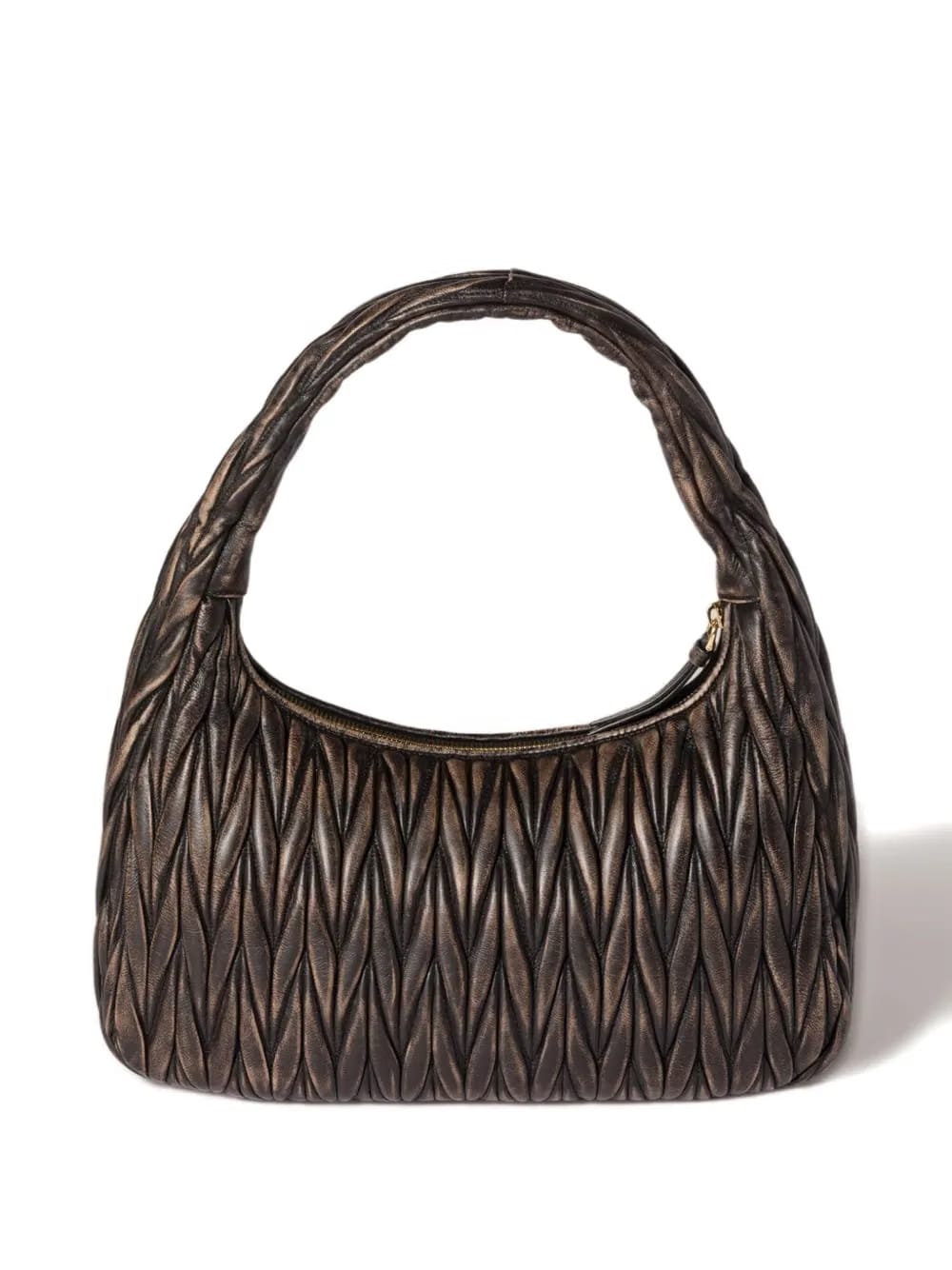 Wander matelassé leather shoulder bag