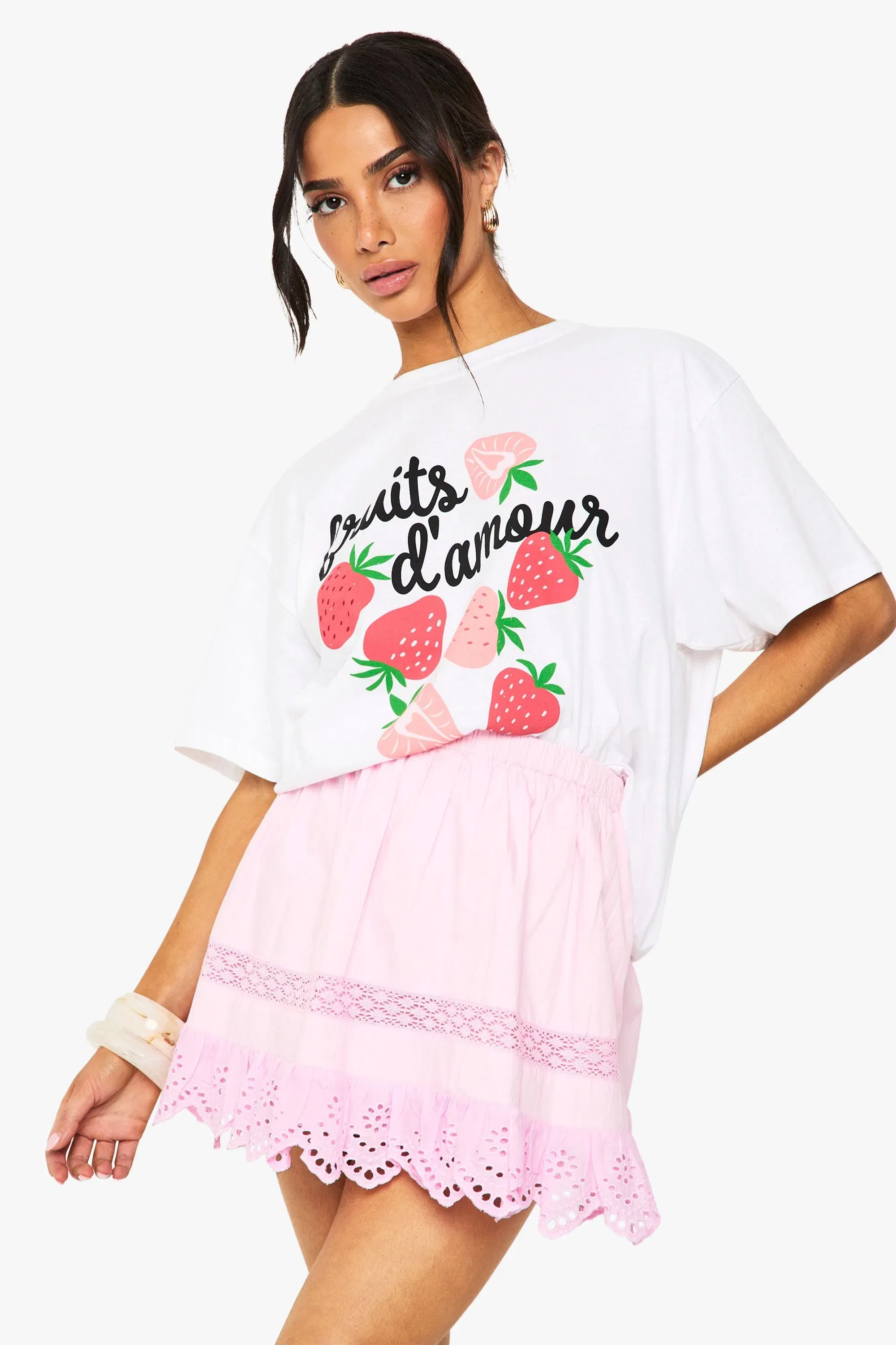 Petite Frill Rara Mini Skirt