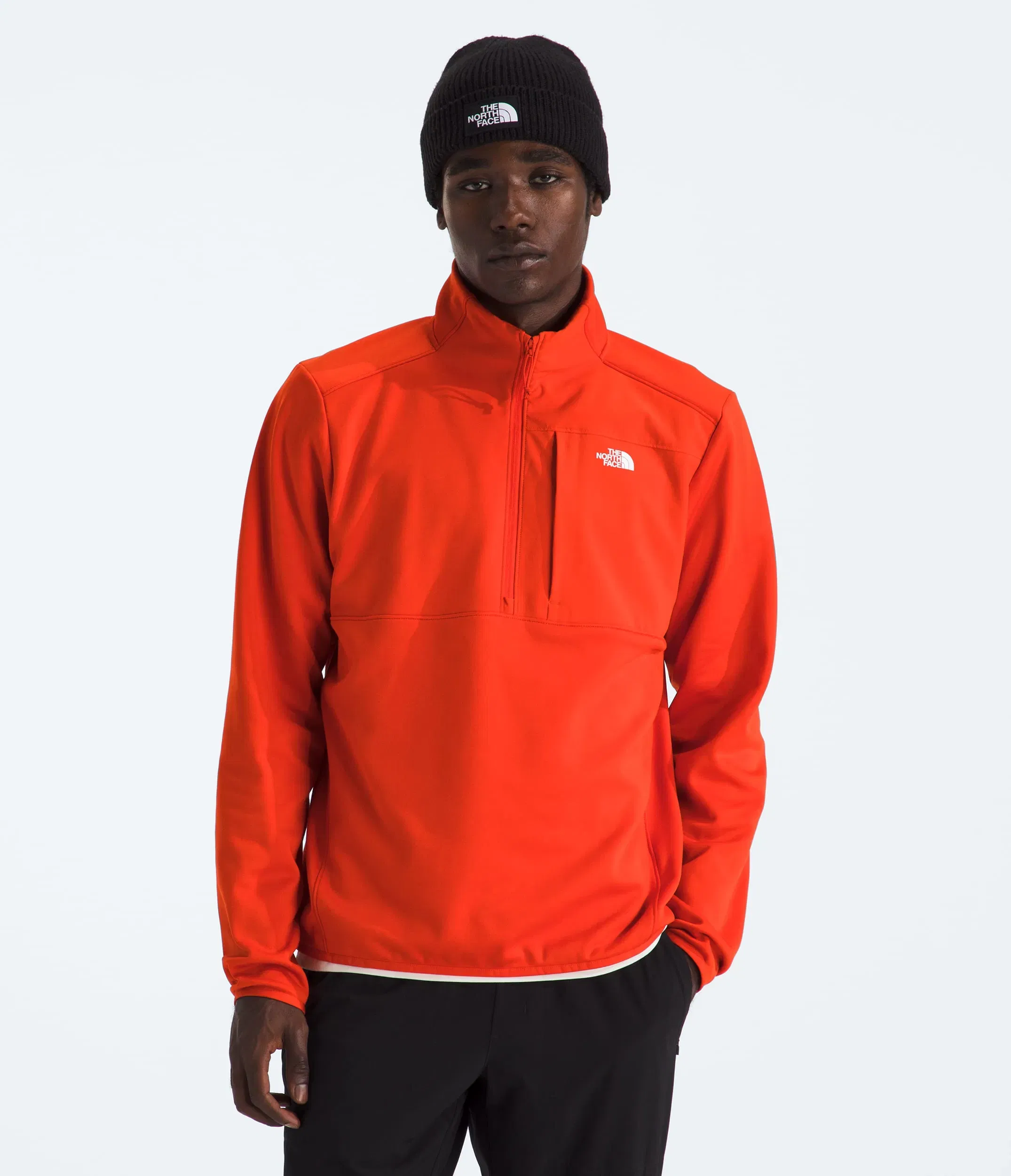 The North Face Men’s TNF™ Performance Fleece ¼-Zip Lava Red
