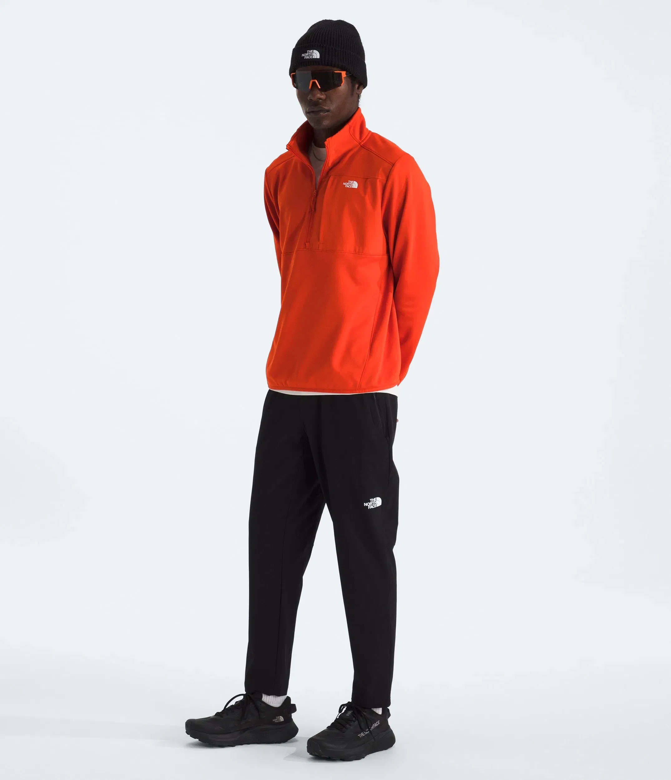 The North Face Men’s TNF™ Performance Fleece ¼-Zip Lava Red