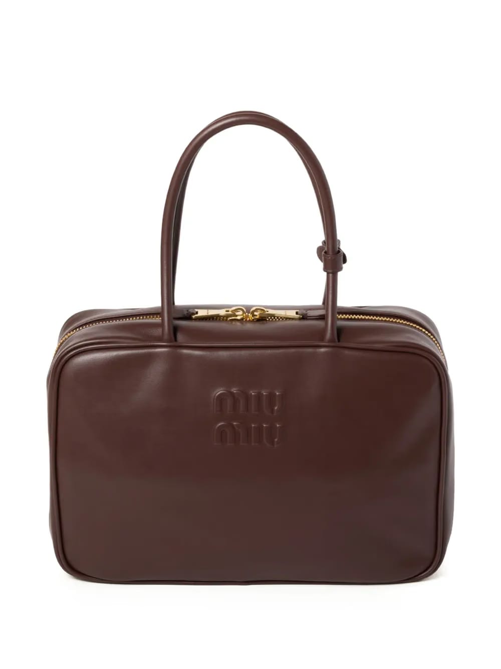 Beau logo-debossed leather bag