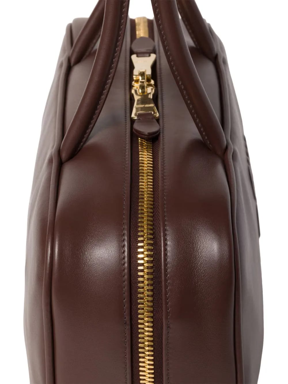 Beau logo-debossed leather bag