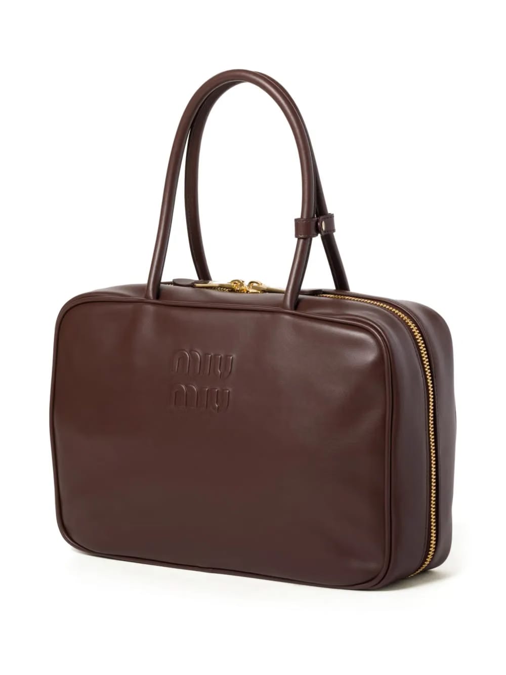 Beau logo-debossed leather bag