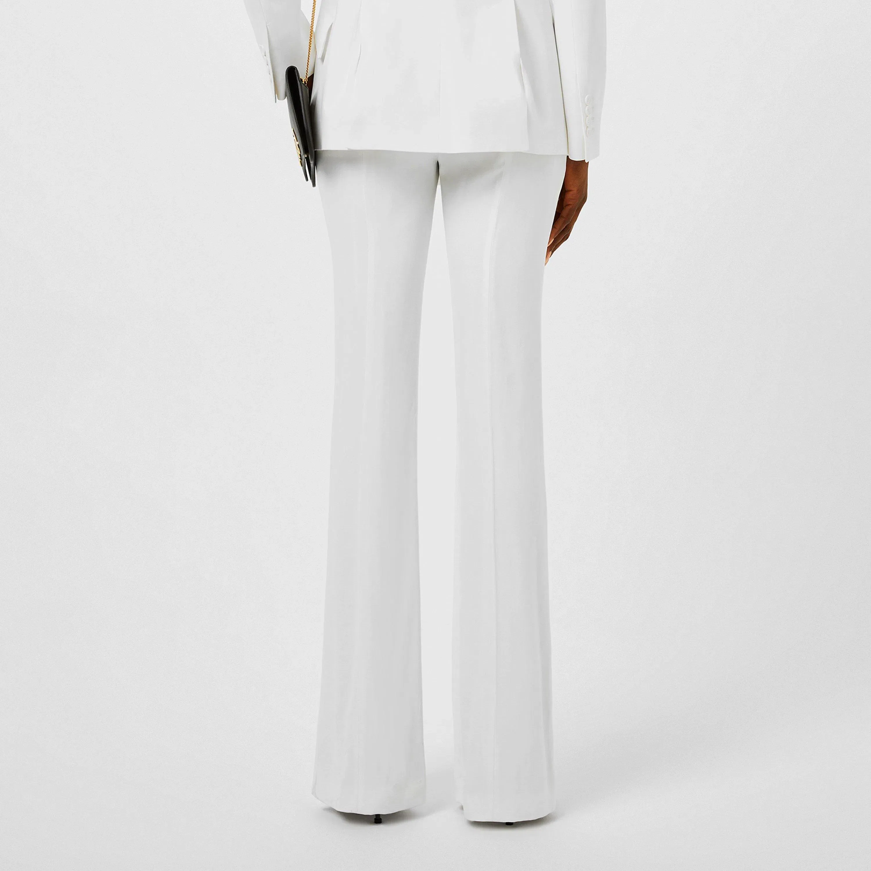 Crepe Bootcut Trousers