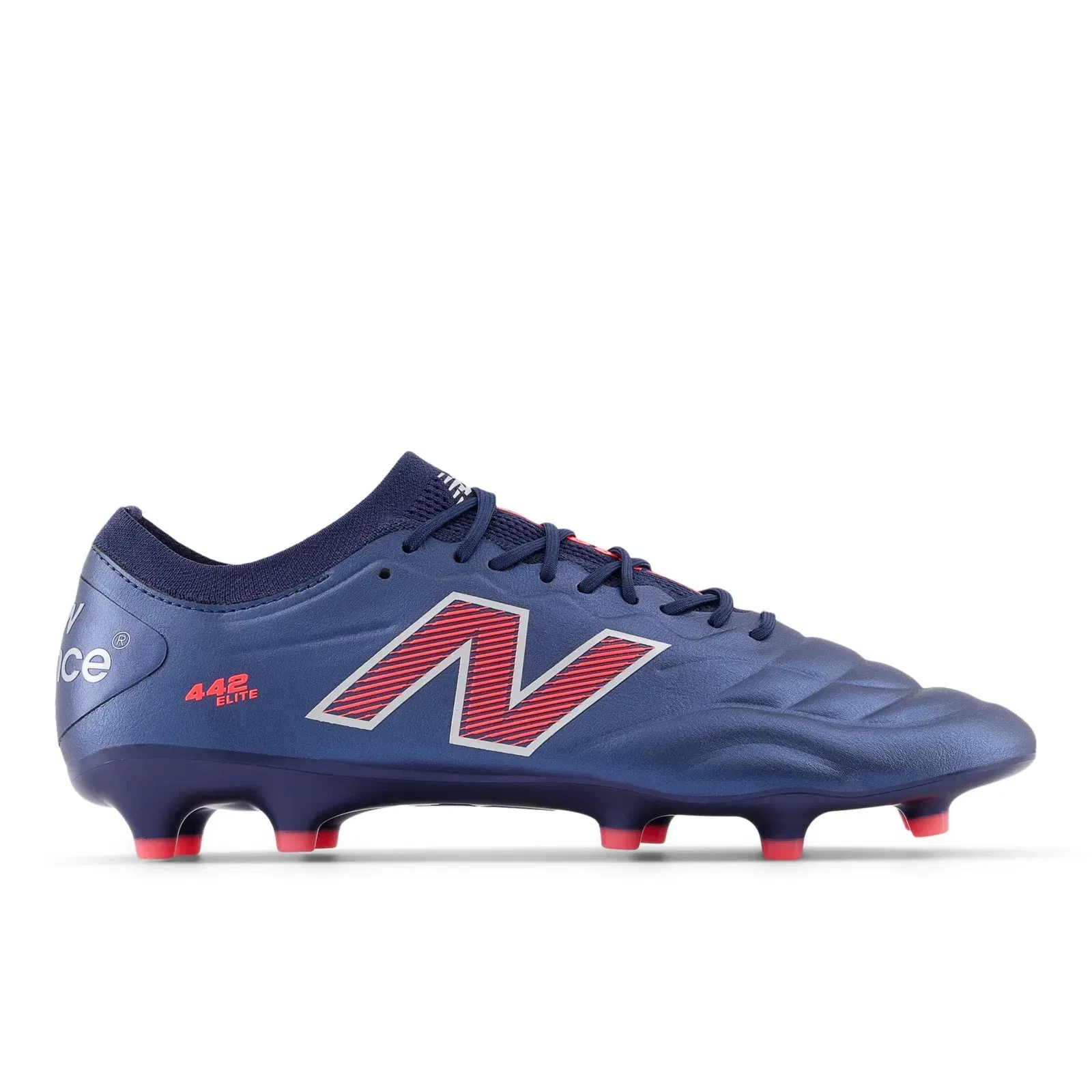New Balance 442 Elite Fg V2 Nb Navy With Silver And Energy Red Nb Navy With Silver And Energy Red