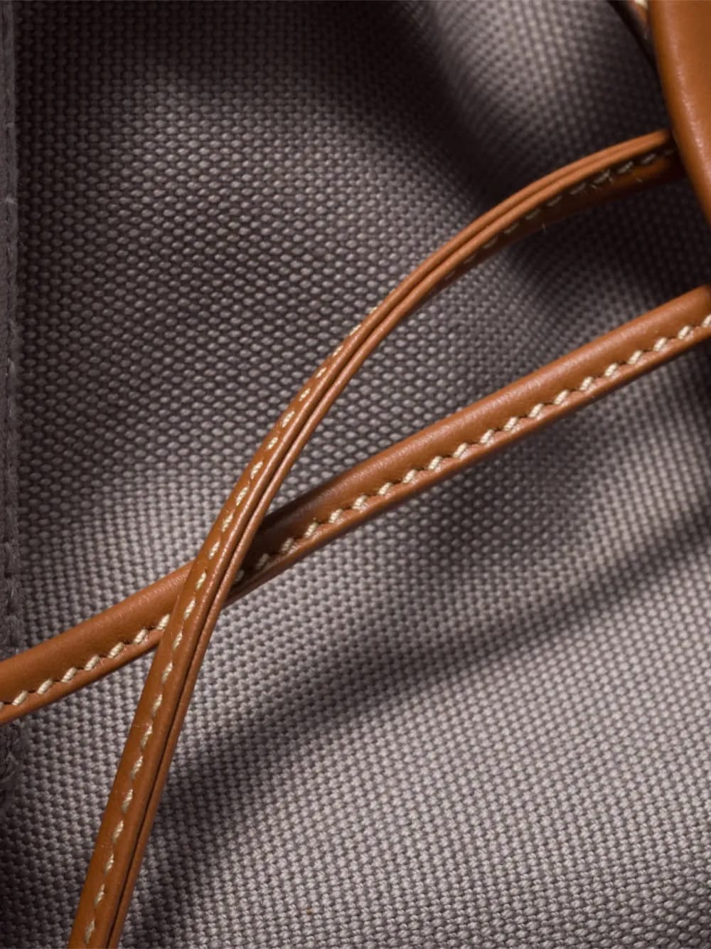 leather-trimmed flap backpack