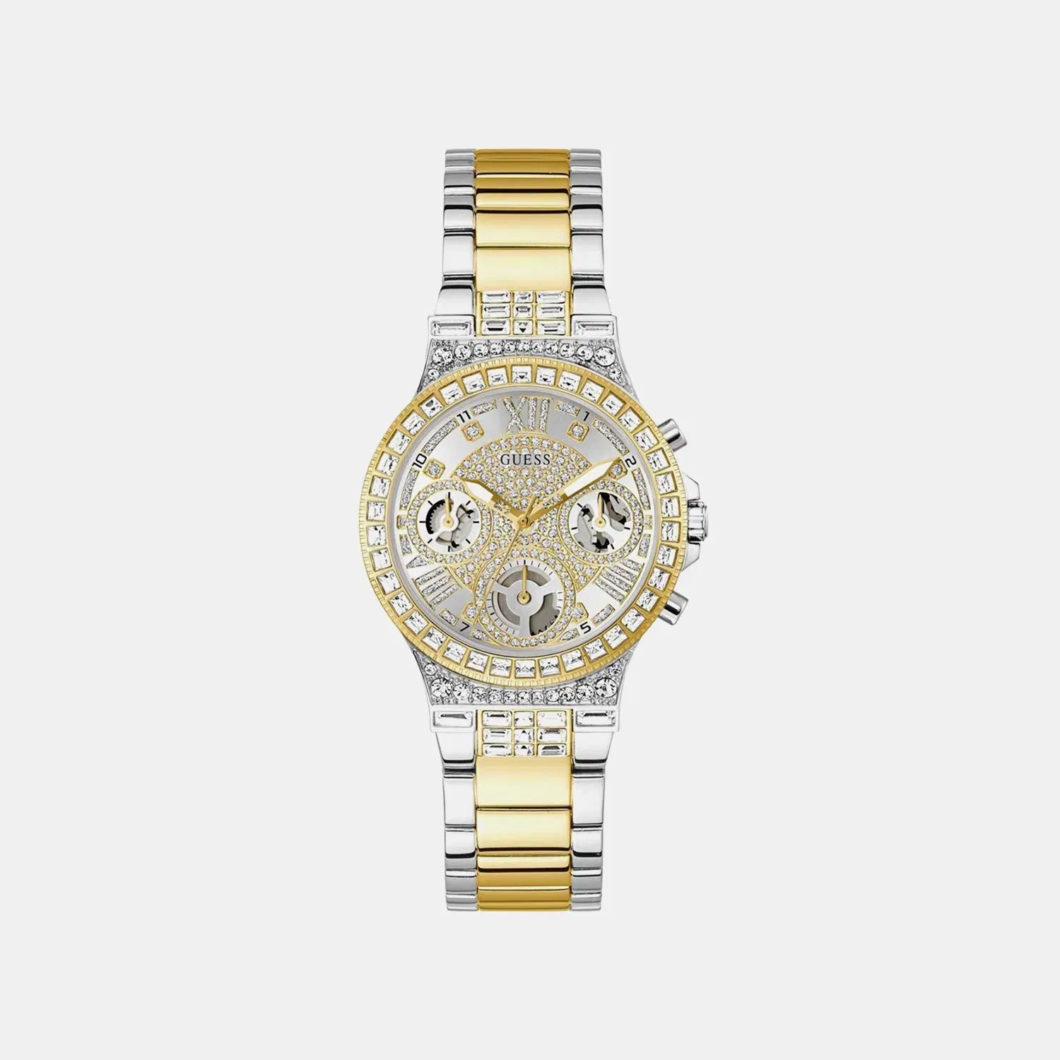Guess Gt Moonlight Women Quartz Silver Dial Analog Stainless Steel Gw0320L7