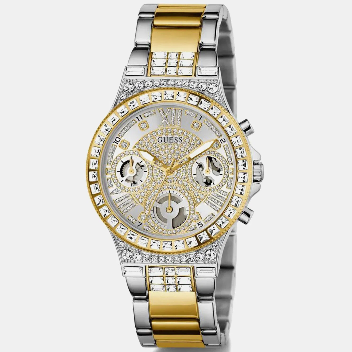 Guess Gt Moonlight Women Quartz Silver Dial Analog Stainless Steel Gw0320L7