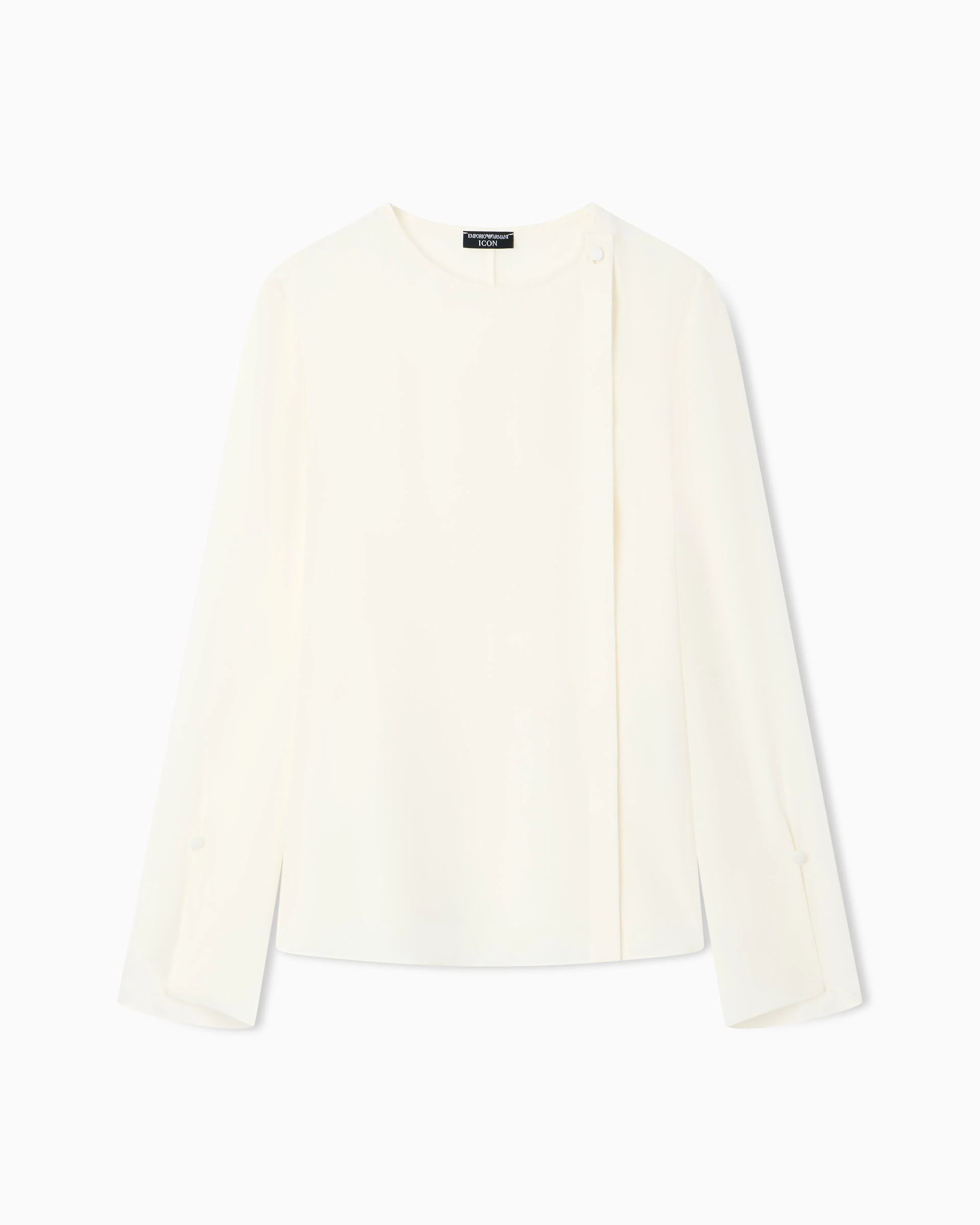 Emporio Armani Icon blouse in silk double georgette