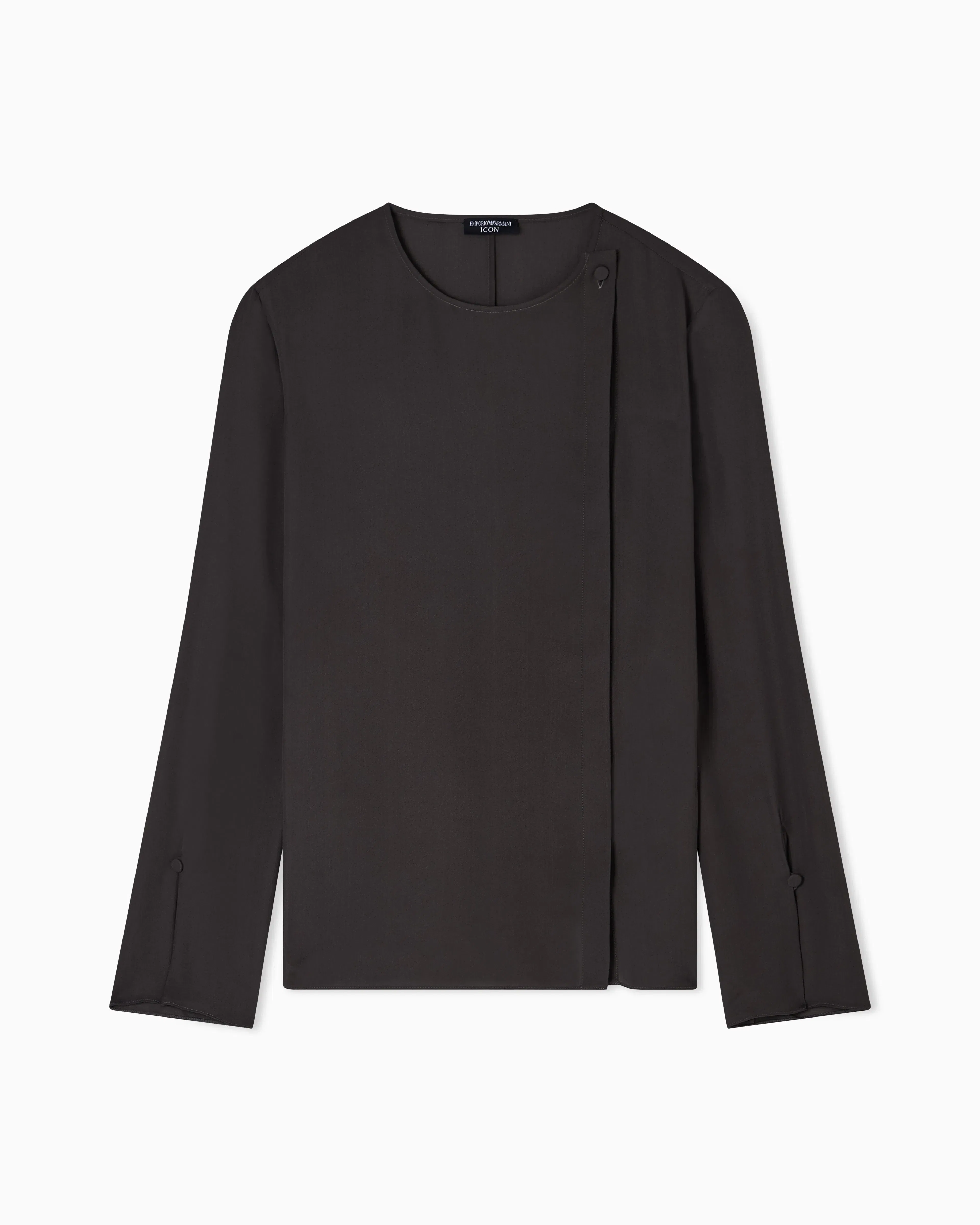 Emporio Armani Icon blouse in silk double georgette