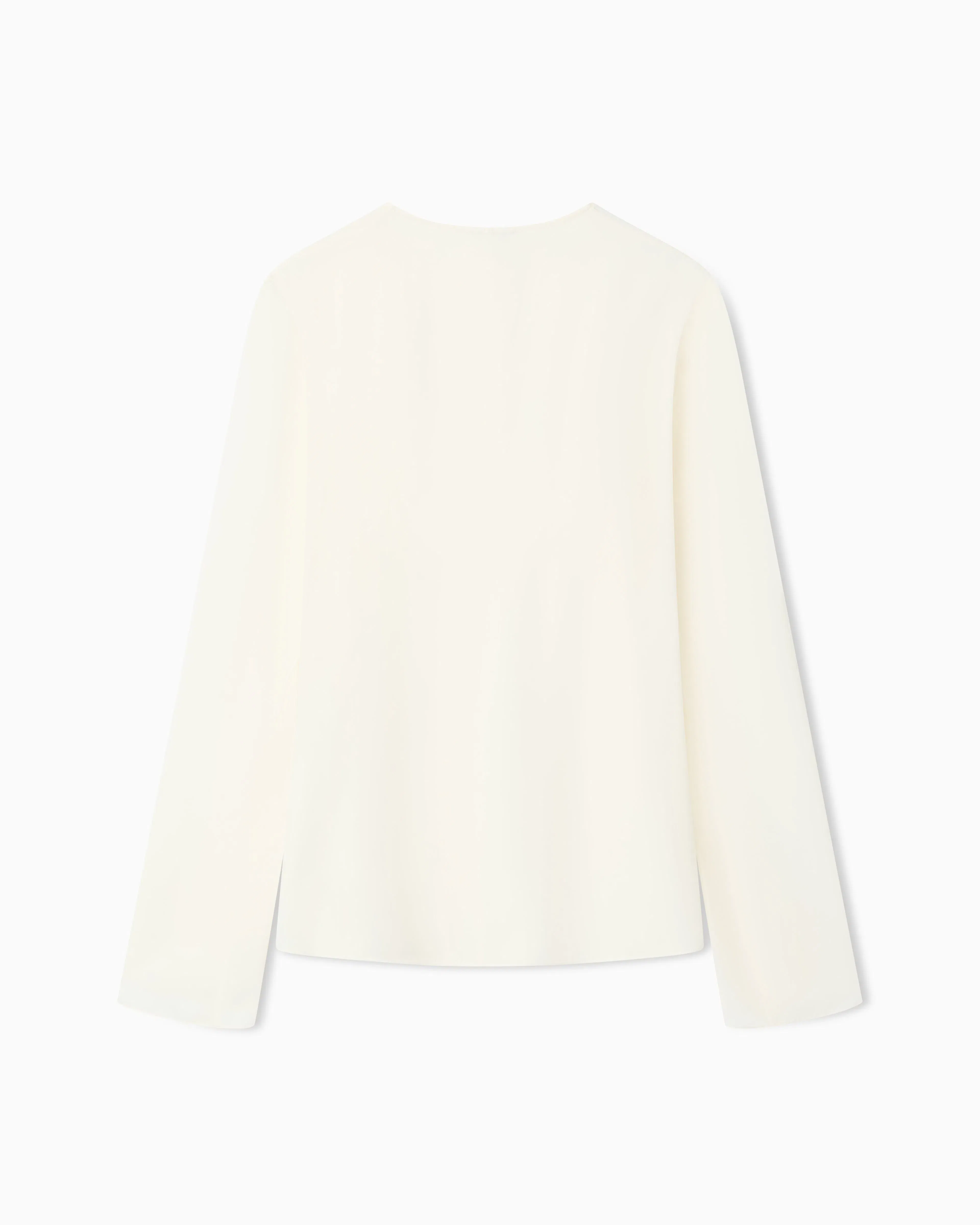 Emporio Armani Icon blouse in silk double georgette