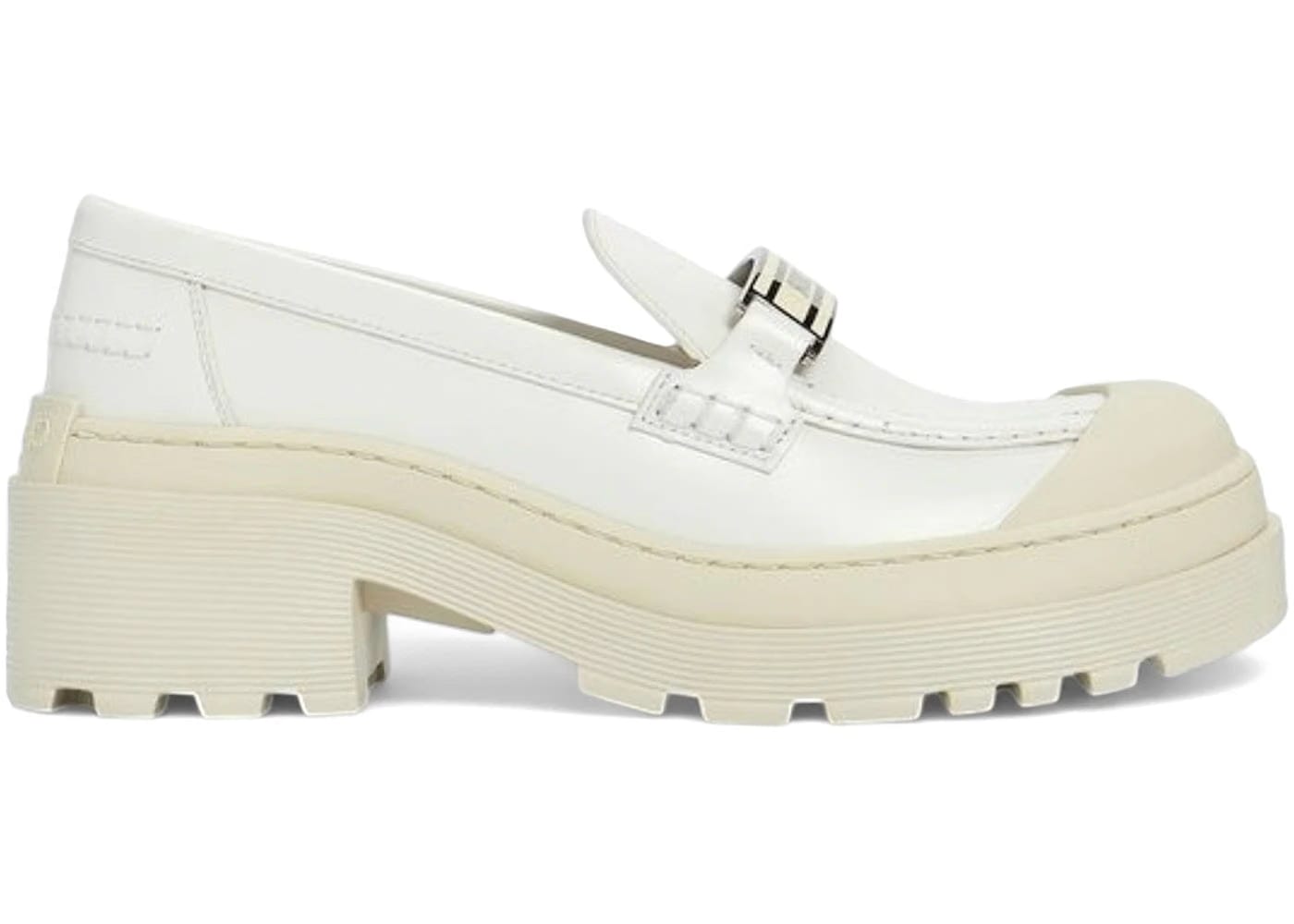 Dior Code Calfskin Loafers White Womens