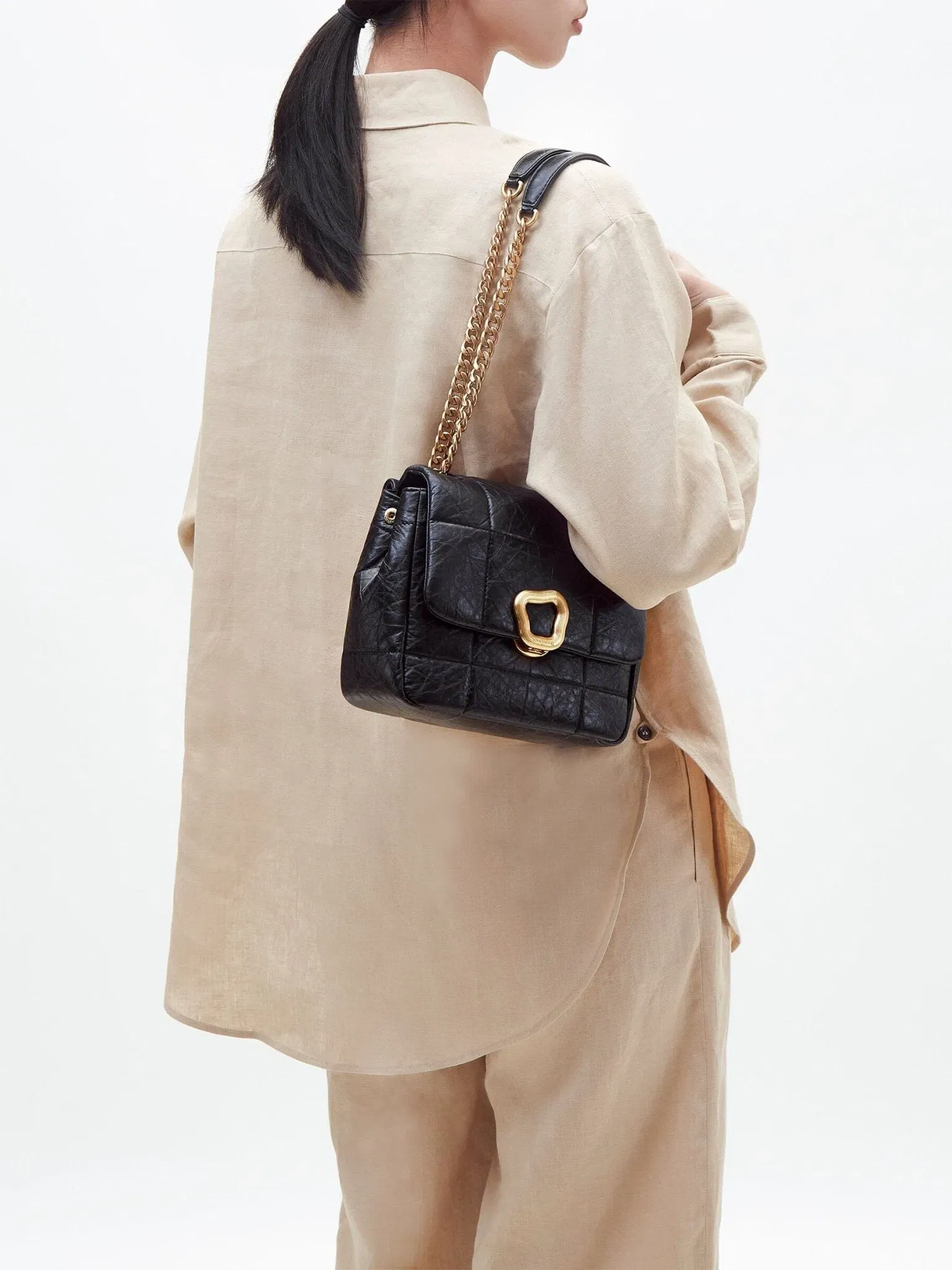 Songmont Medium Chocolate Bag Onyx