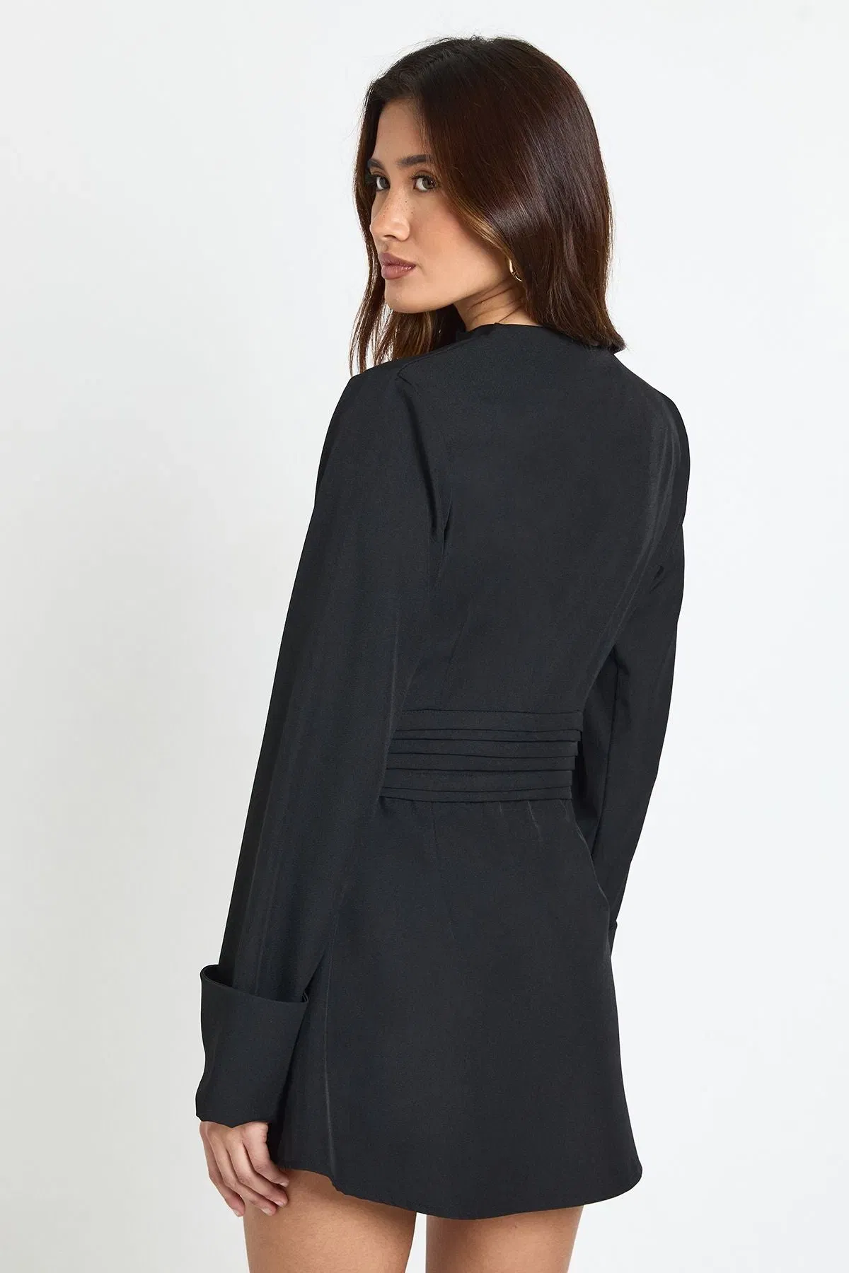 Tailored Long Sleeve Mini Dress