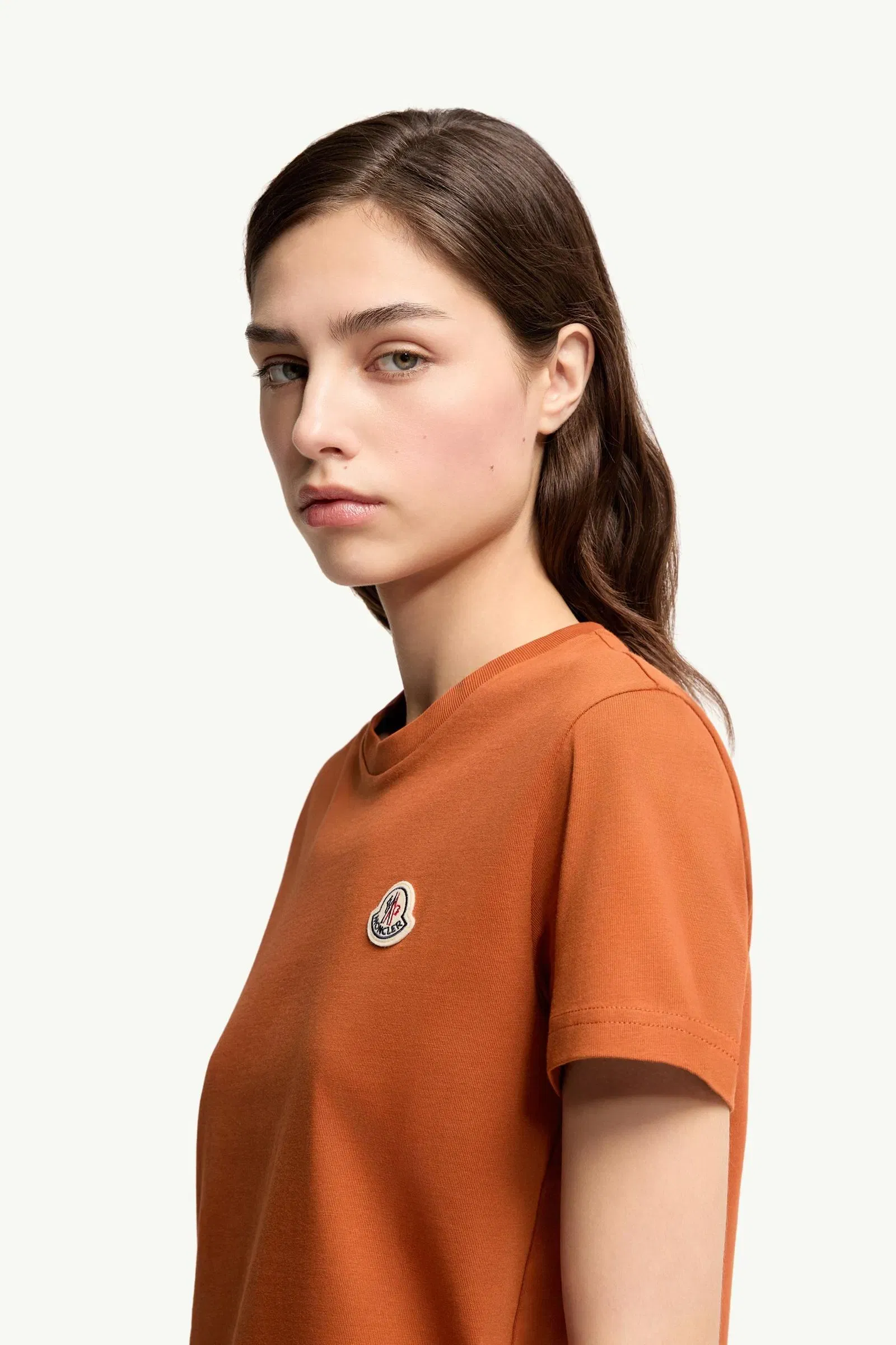 Moncler Logo Patch Cotton T-Shirt (Pack Of Three) White & Black & Orange White & Black & Orange