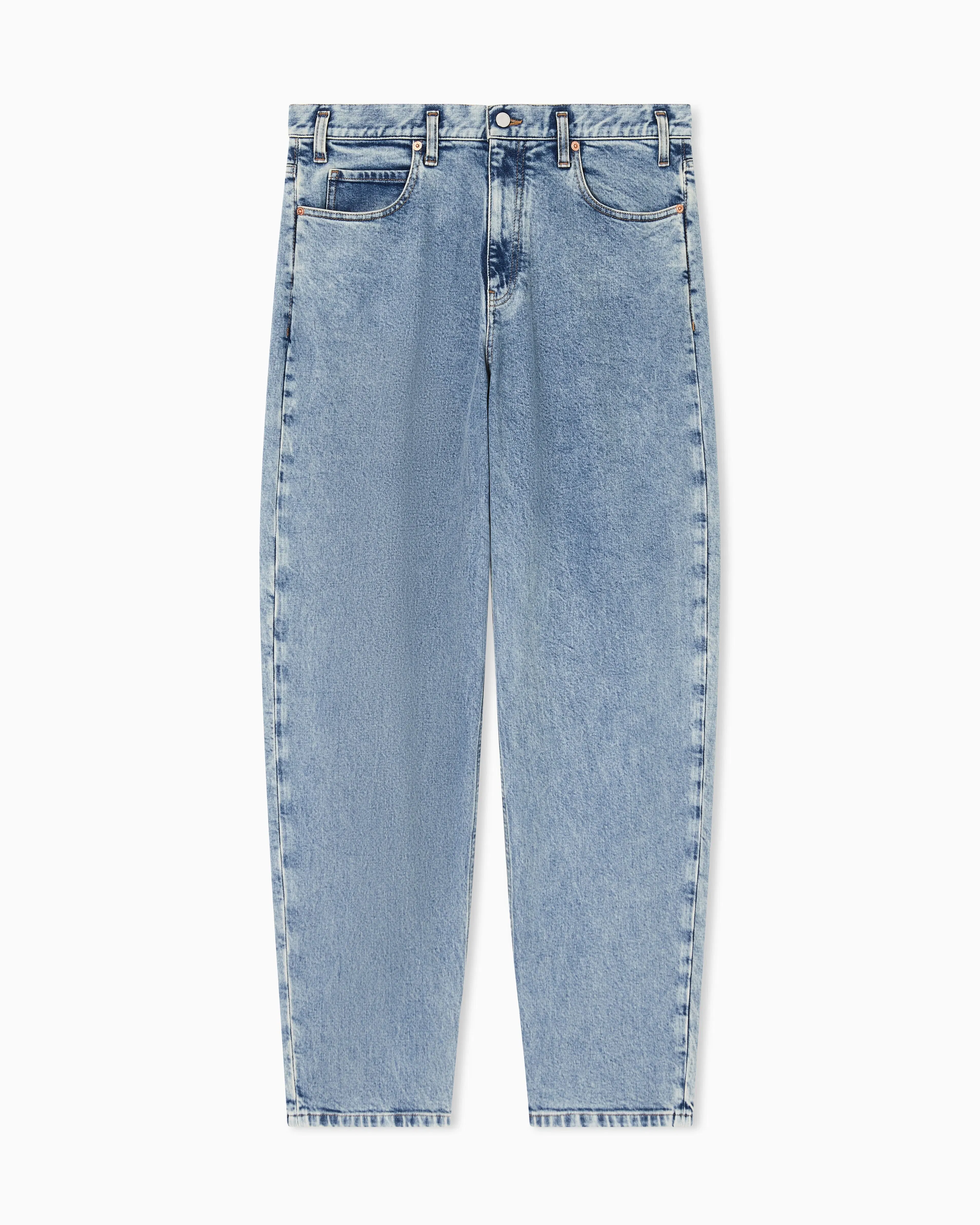Emporio Armani Icon stretch-drill oval-leg jeans