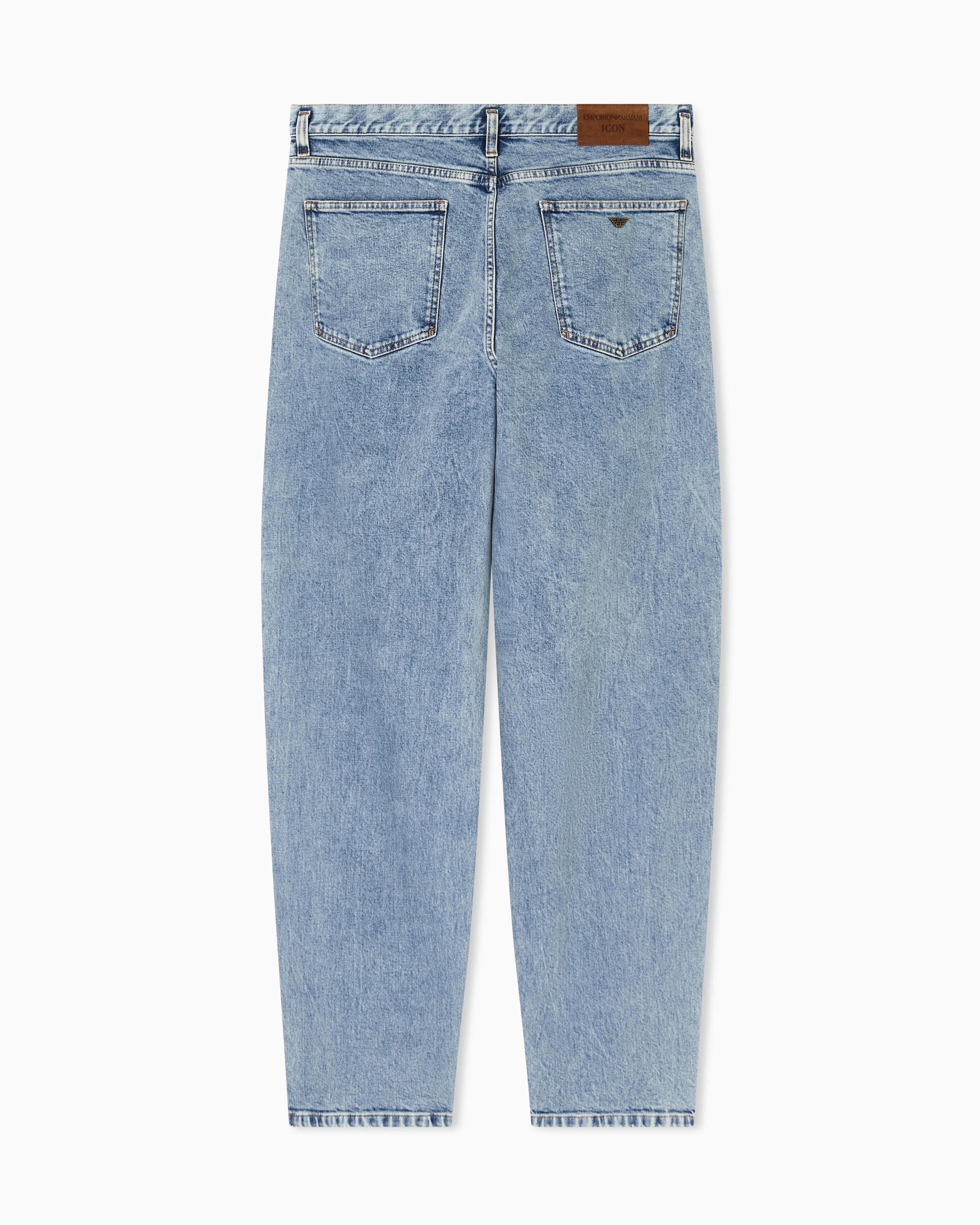 Emporio Armani Icon stretch-drill oval-leg jeans