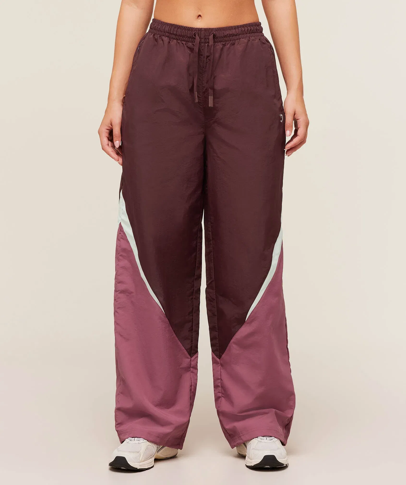 Women's Gymshark Contrast Track Pants Rich Maroon
