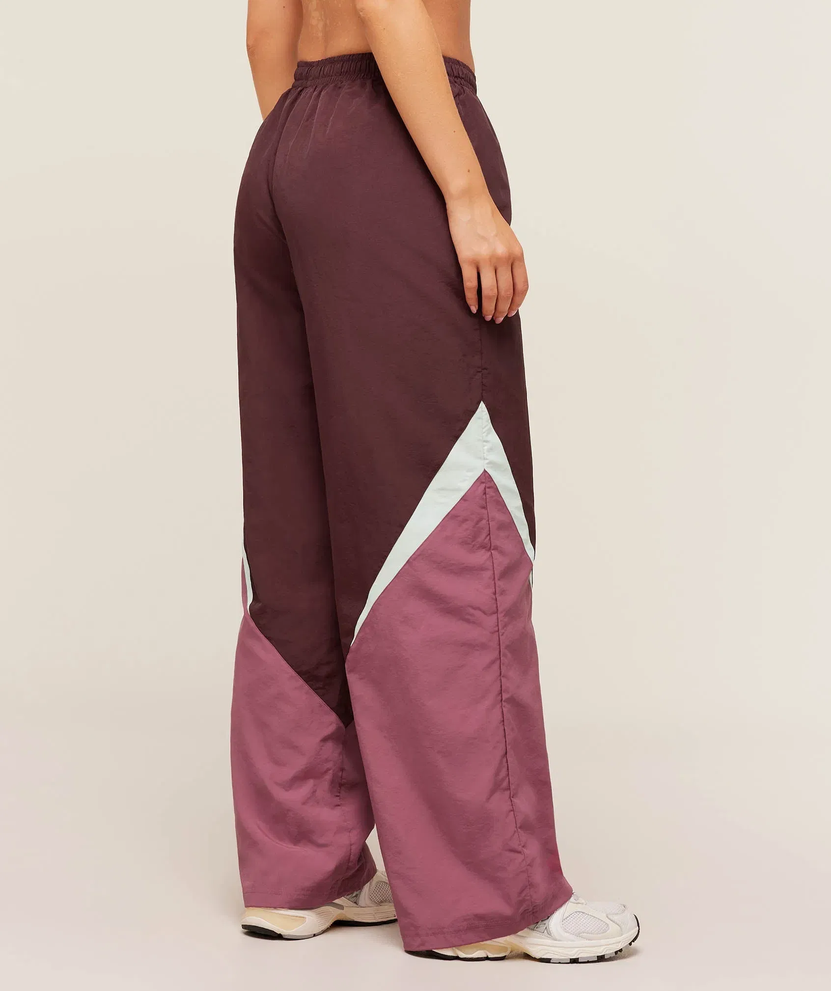 Women's Gymshark Contrast Track Pants Rich Maroon