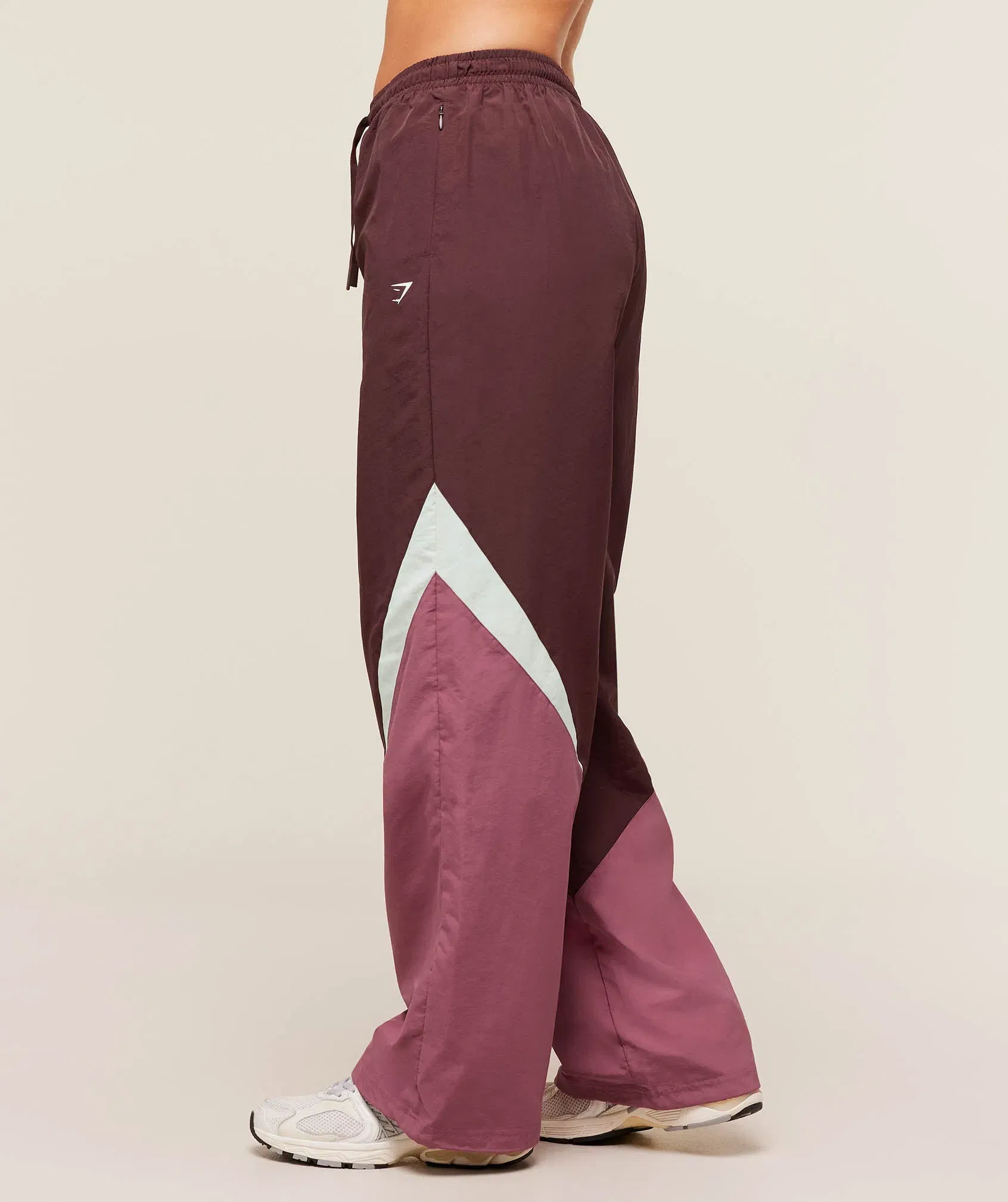 Women's Gymshark Contrast Track Pants Rich Maroon
