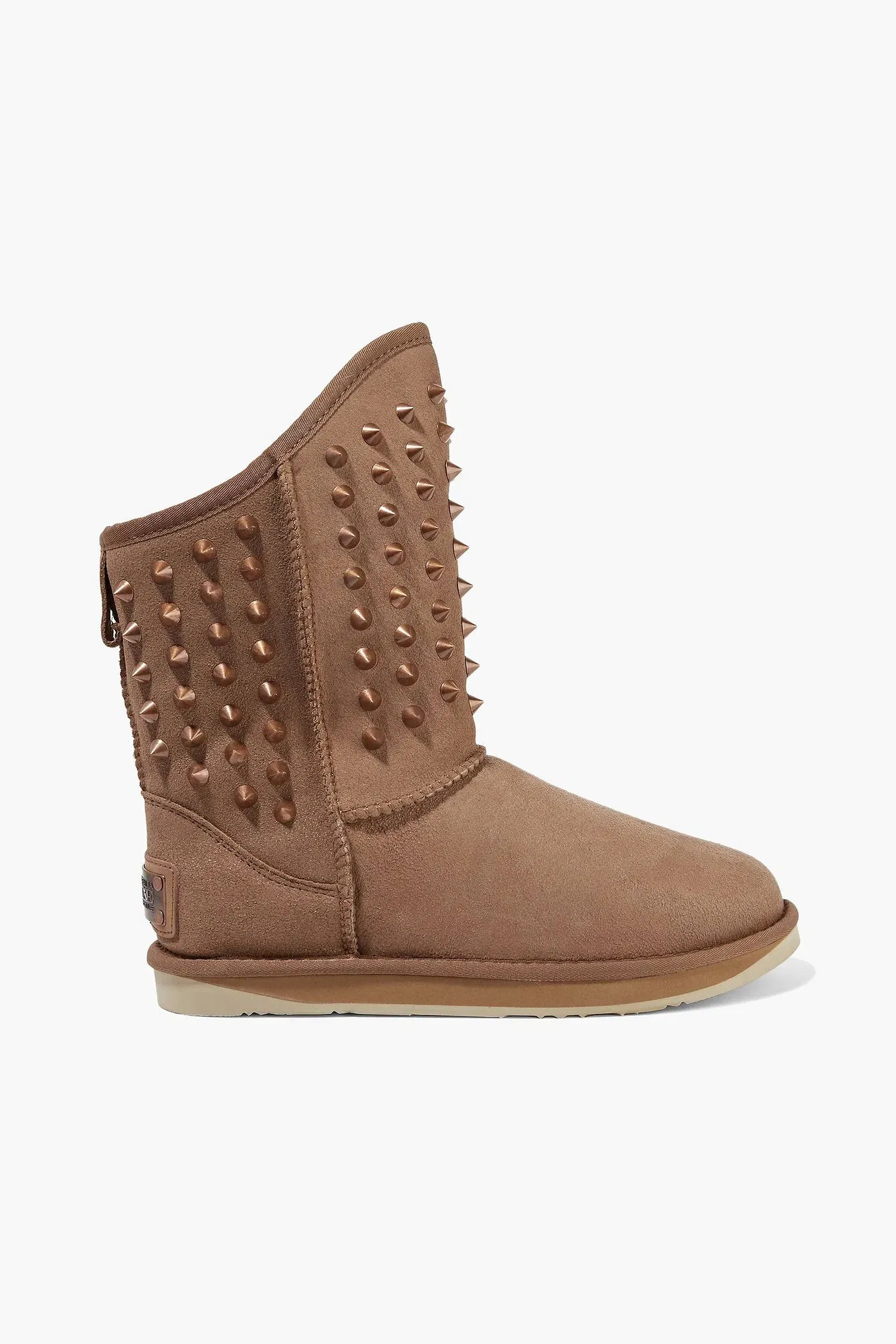 Australia Luxe Collective Pistol Studded Shearling Boots Light Brown Women's