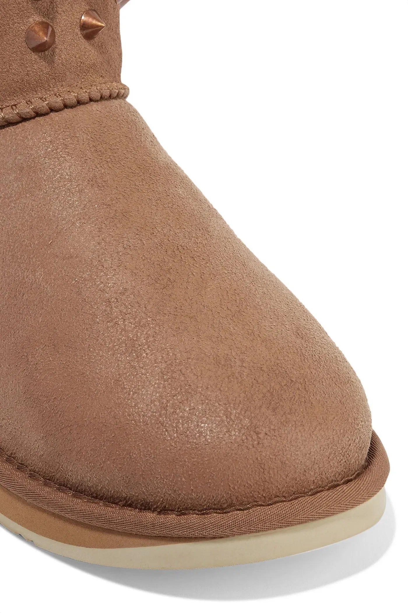 Australia Luxe Collective Pistol Studded Shearling Boots Light Brown Women's