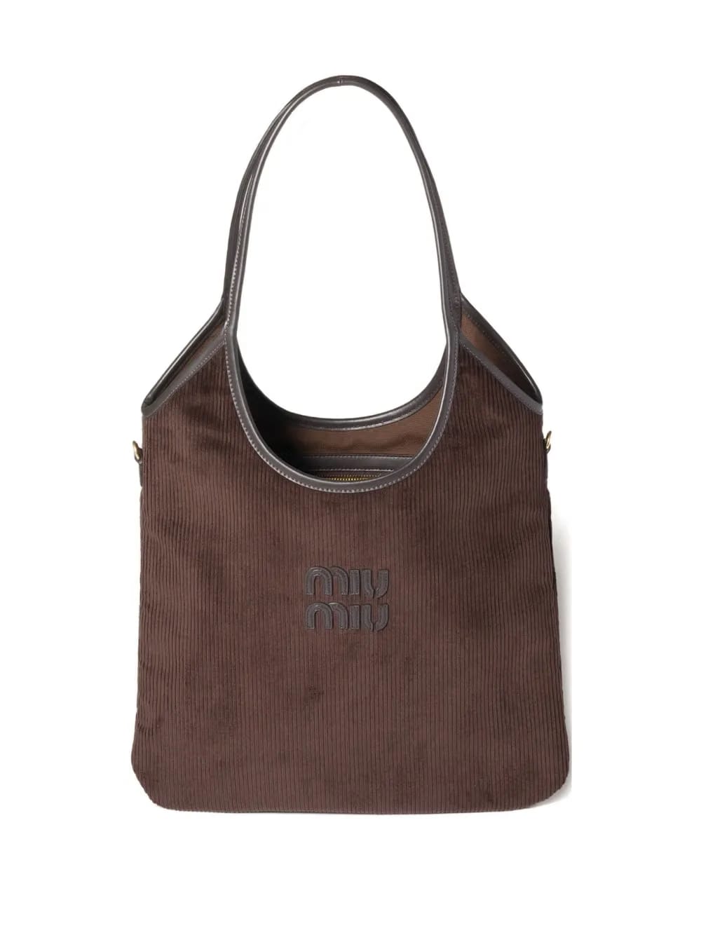 Ivy corduroy-logo shoulder bag