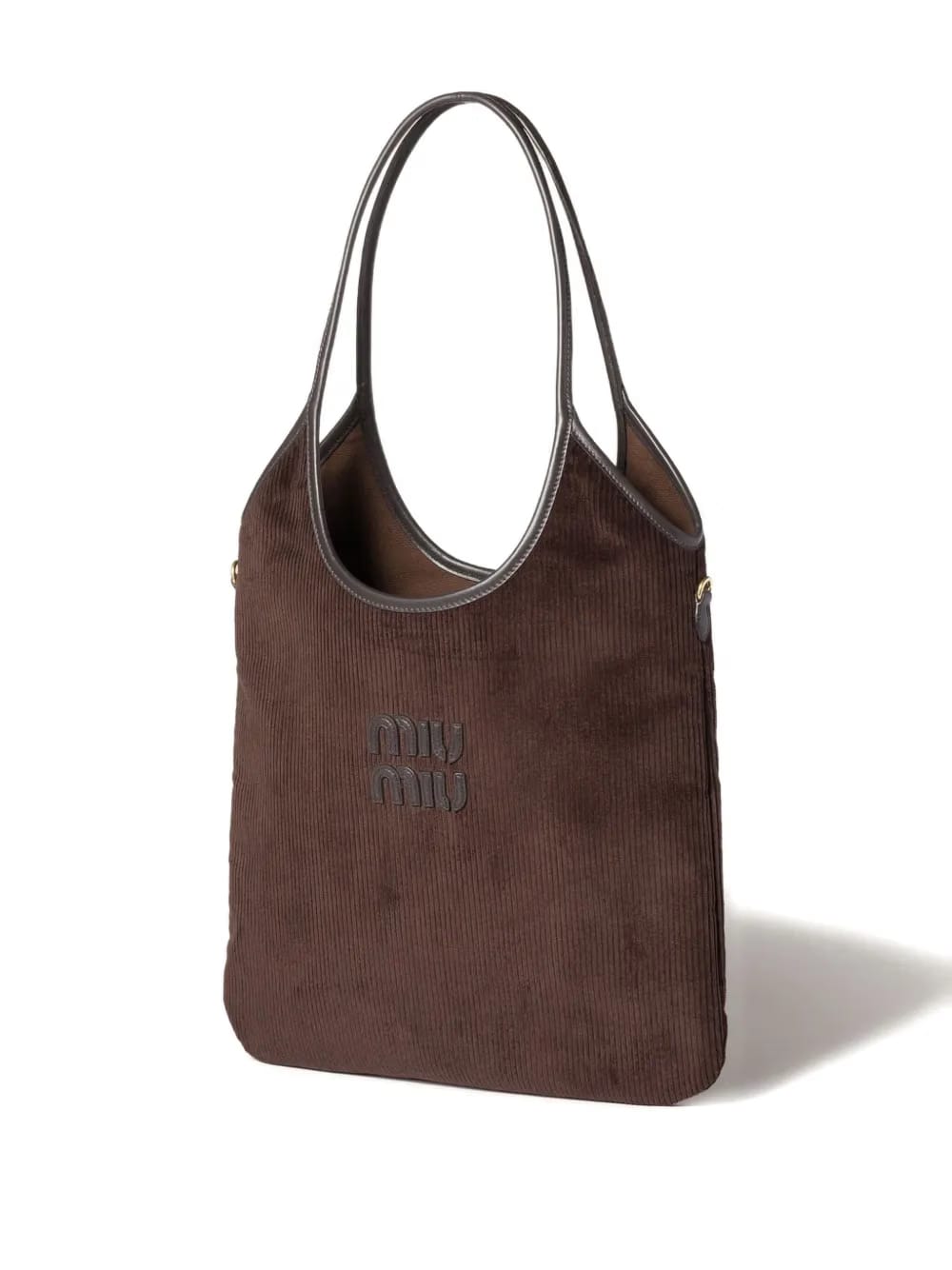 Ivy corduroy-logo shoulder bag