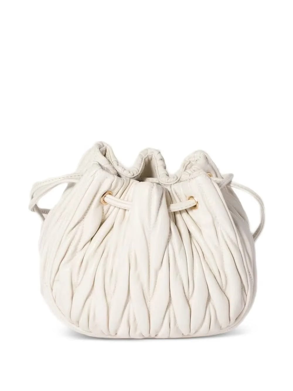 matelassé-motif pouch bag