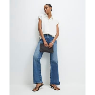 Cream Short Sleeve Relaxed Shirt