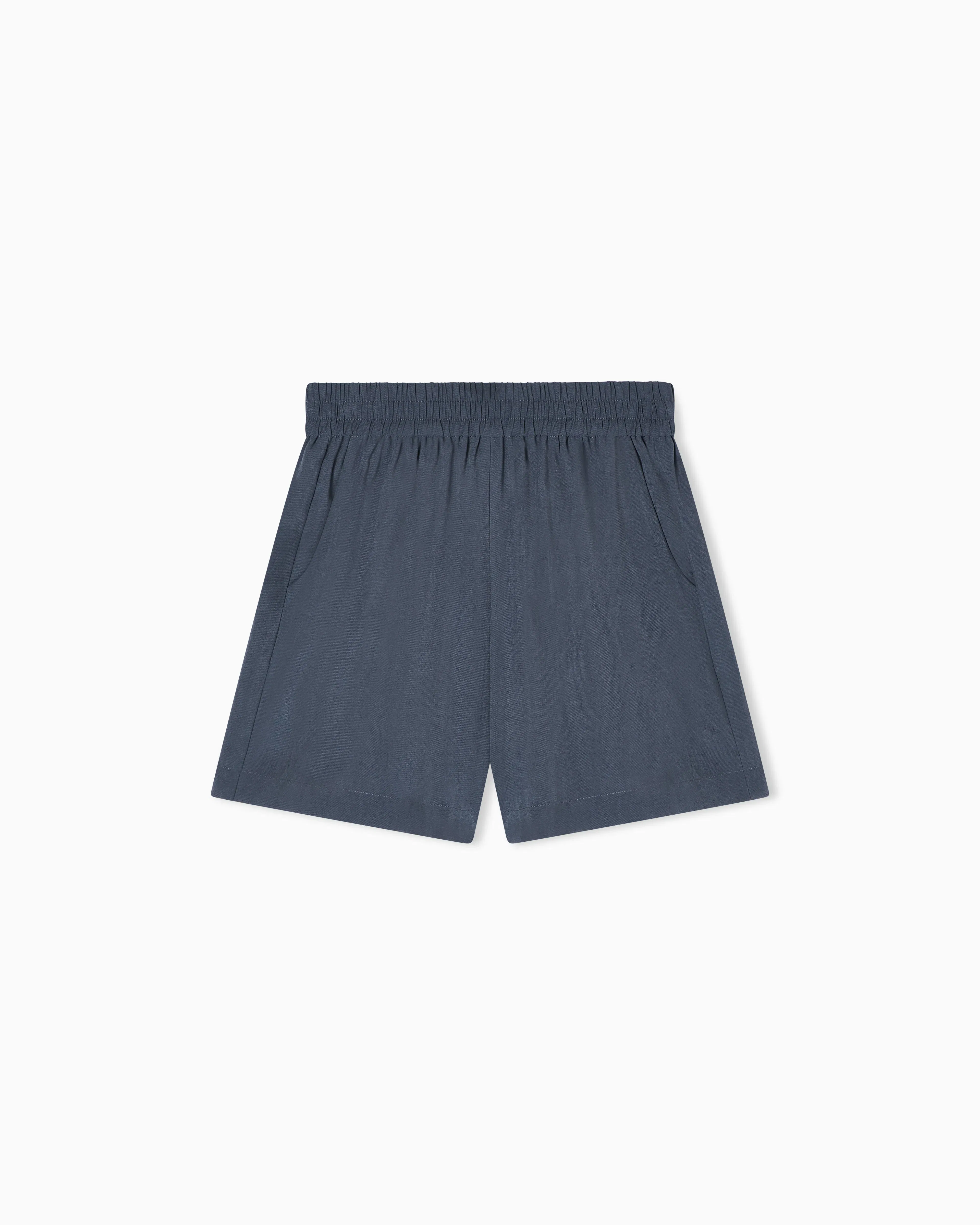 Emporio Armani Washed twill shorts