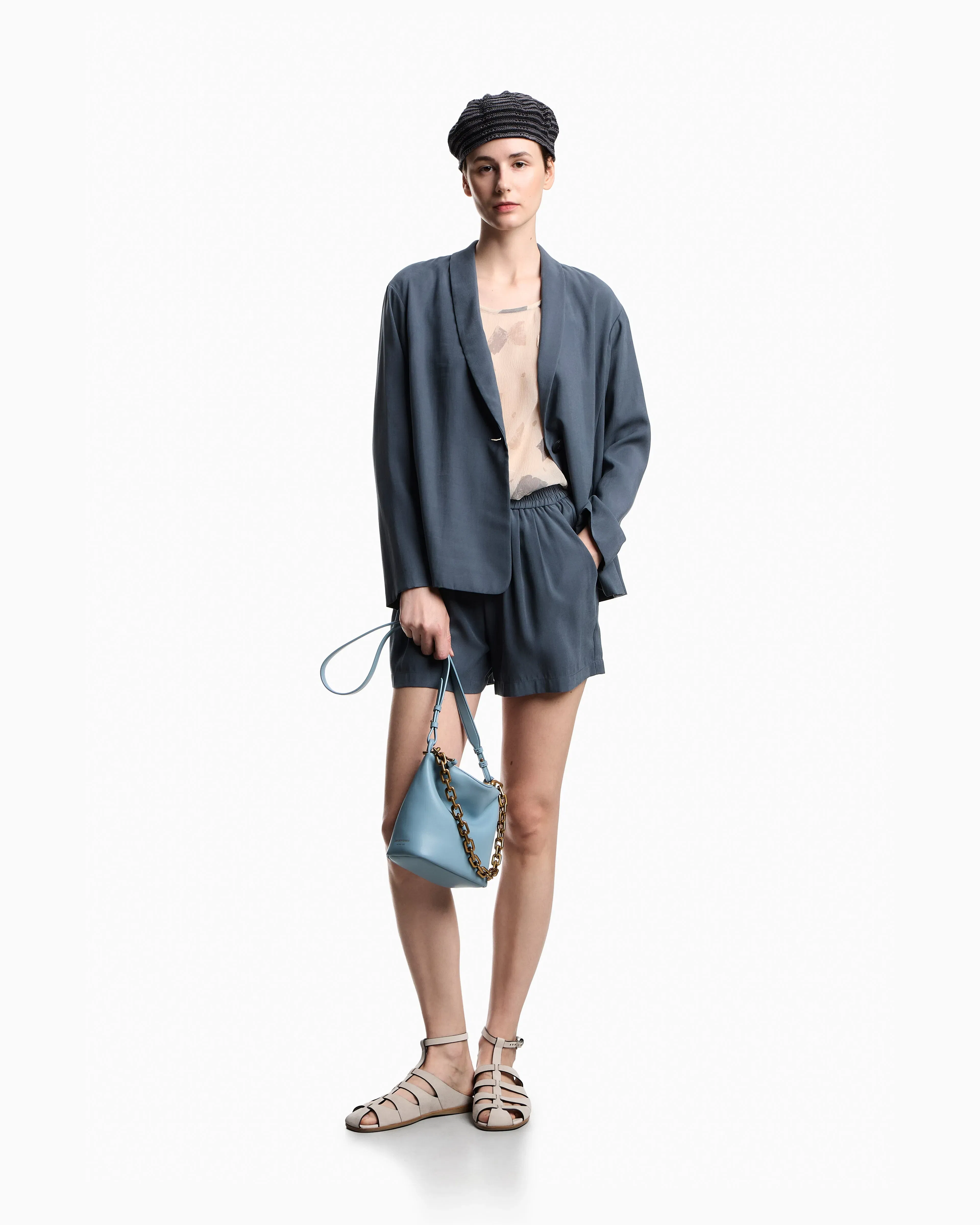 Emporio Armani Washed twill shorts
