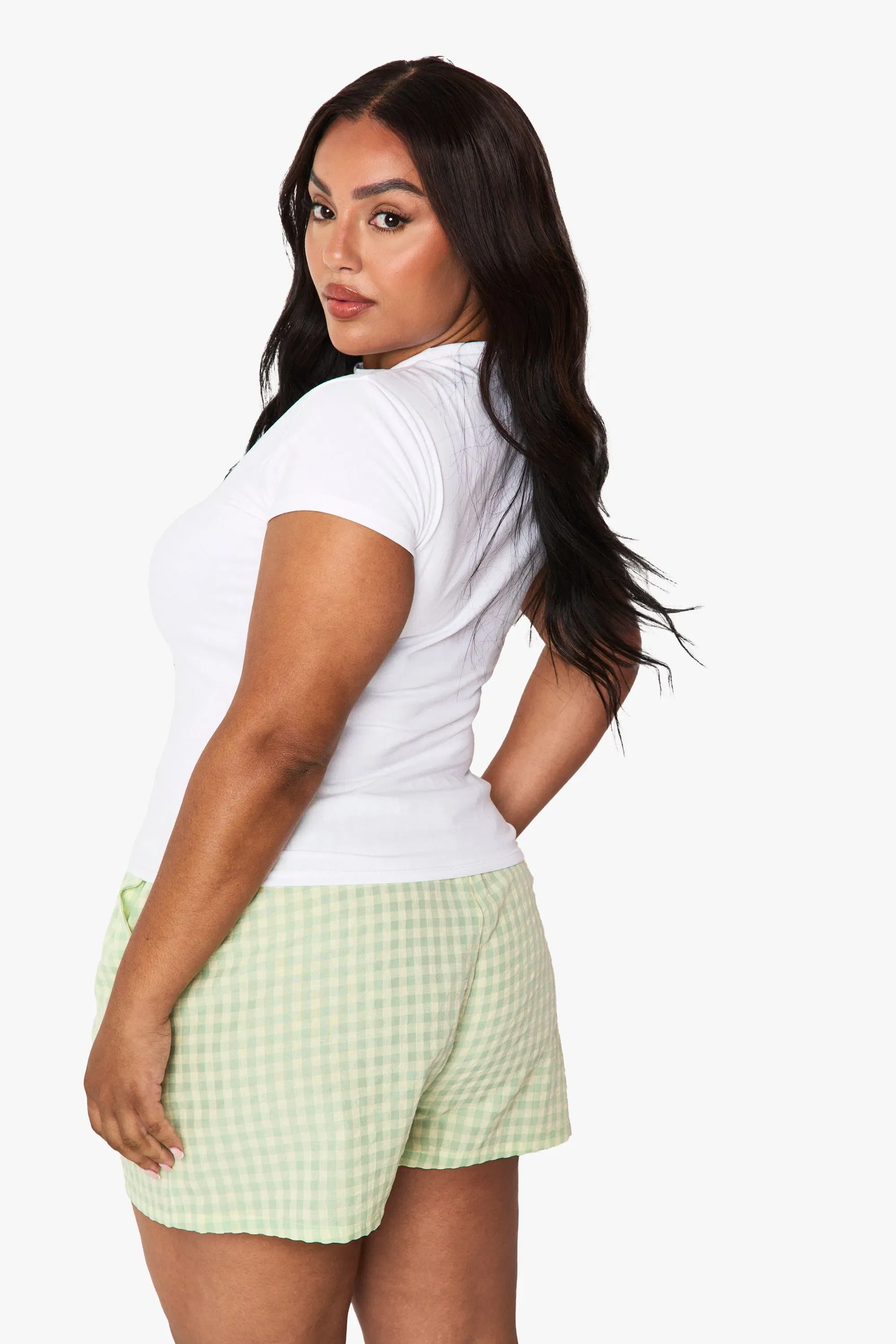 Plus Pretty Girls Drink Matcha Fitted T-Shirt
