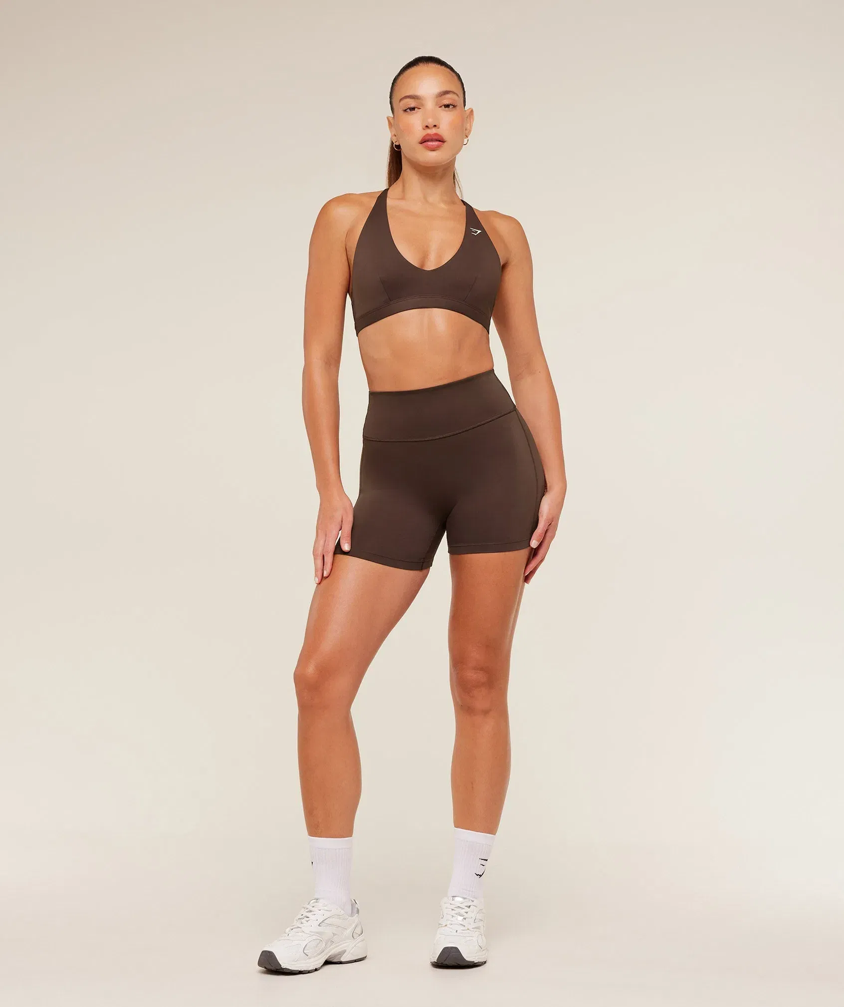 Gymshark Flow Bodyfit Short - Archive Brown