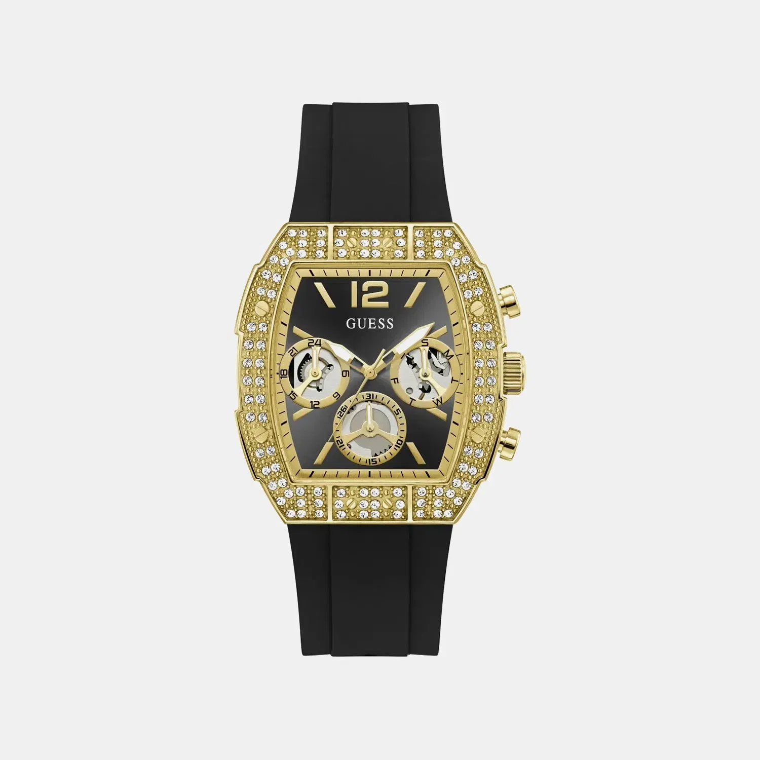 Guess Gt Phoenix Quantum Men Quartz Black Dial Analog Stainless Steel Gw1069G2