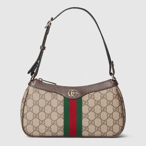 GUCCI Ophidia Small Shoulder Bag – Brown